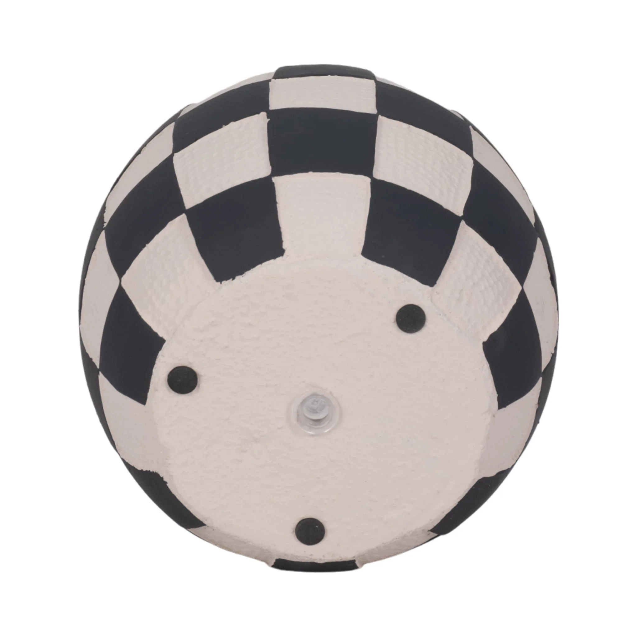 7" Checkerboard Rounded Planter, Black/white - Image 6