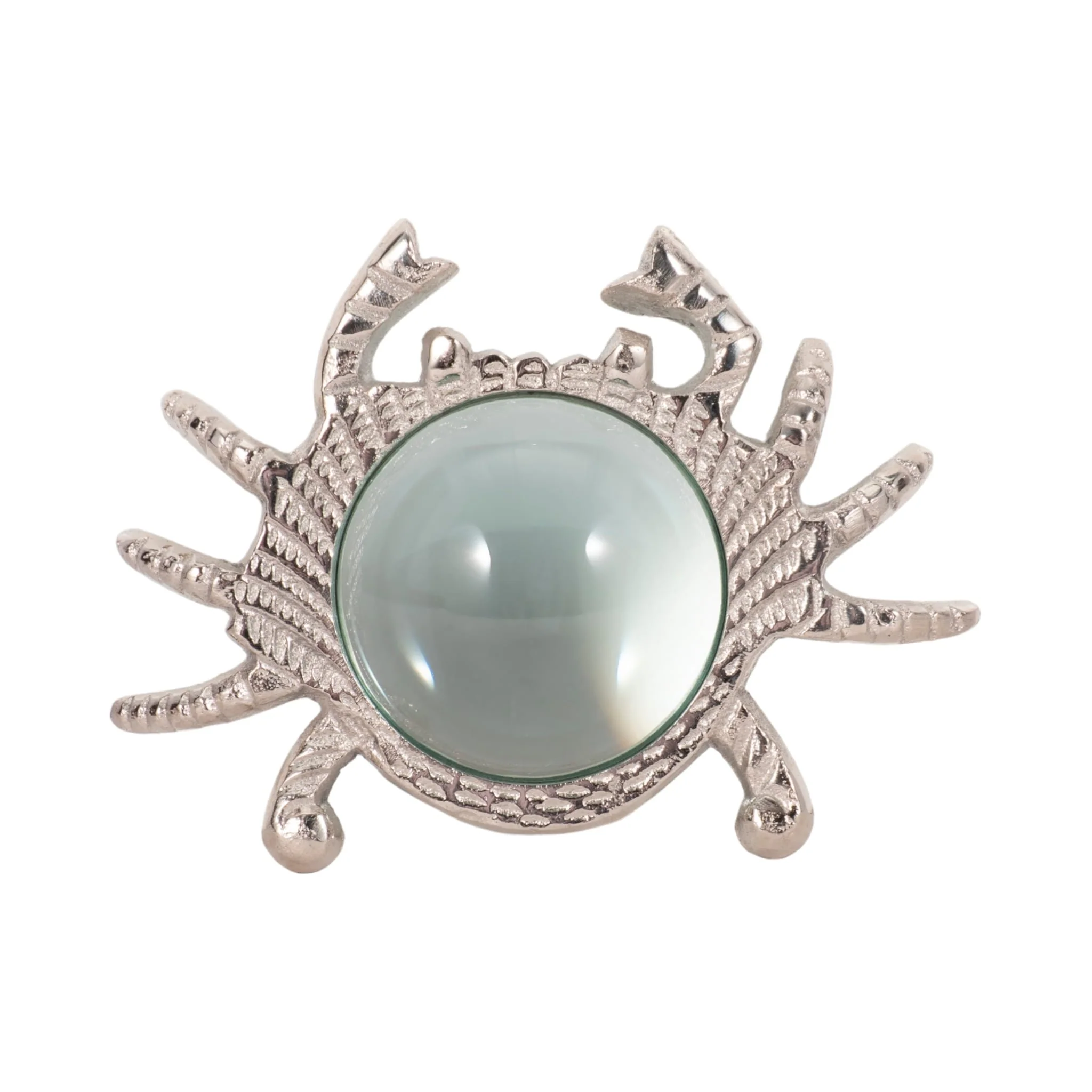7" Crab Magnifying Glass, Silver - Image 2