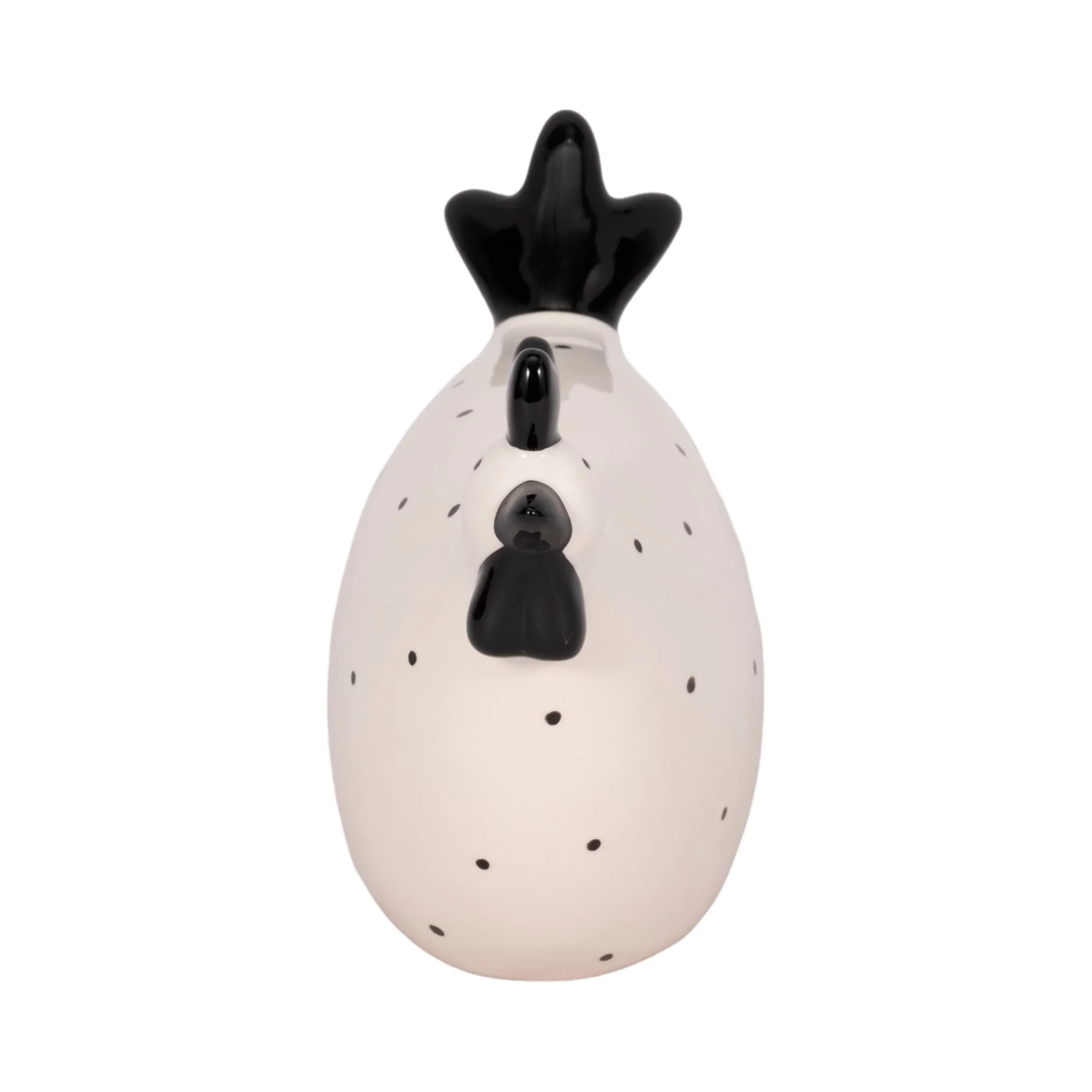 7" Dotted Rooster, White/black - Image 3