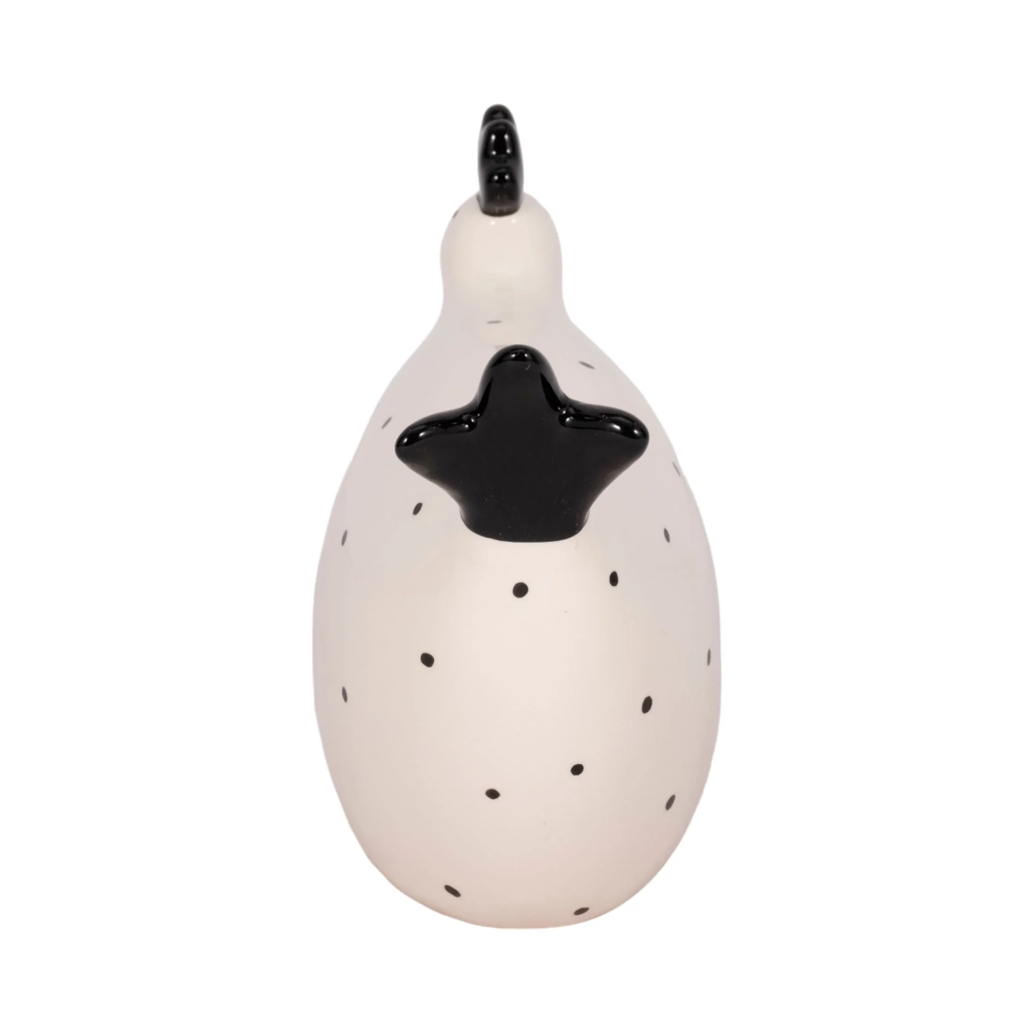 7" Dotted Rooster, White/black - Image 4