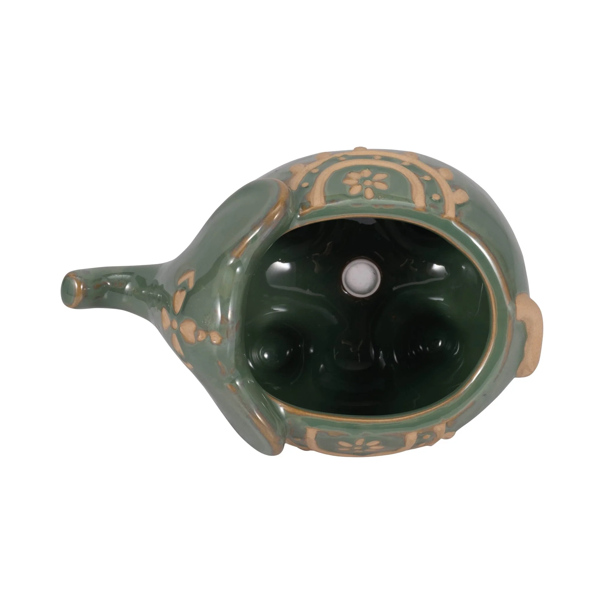 7" Elephant Planter, Green - Image 7