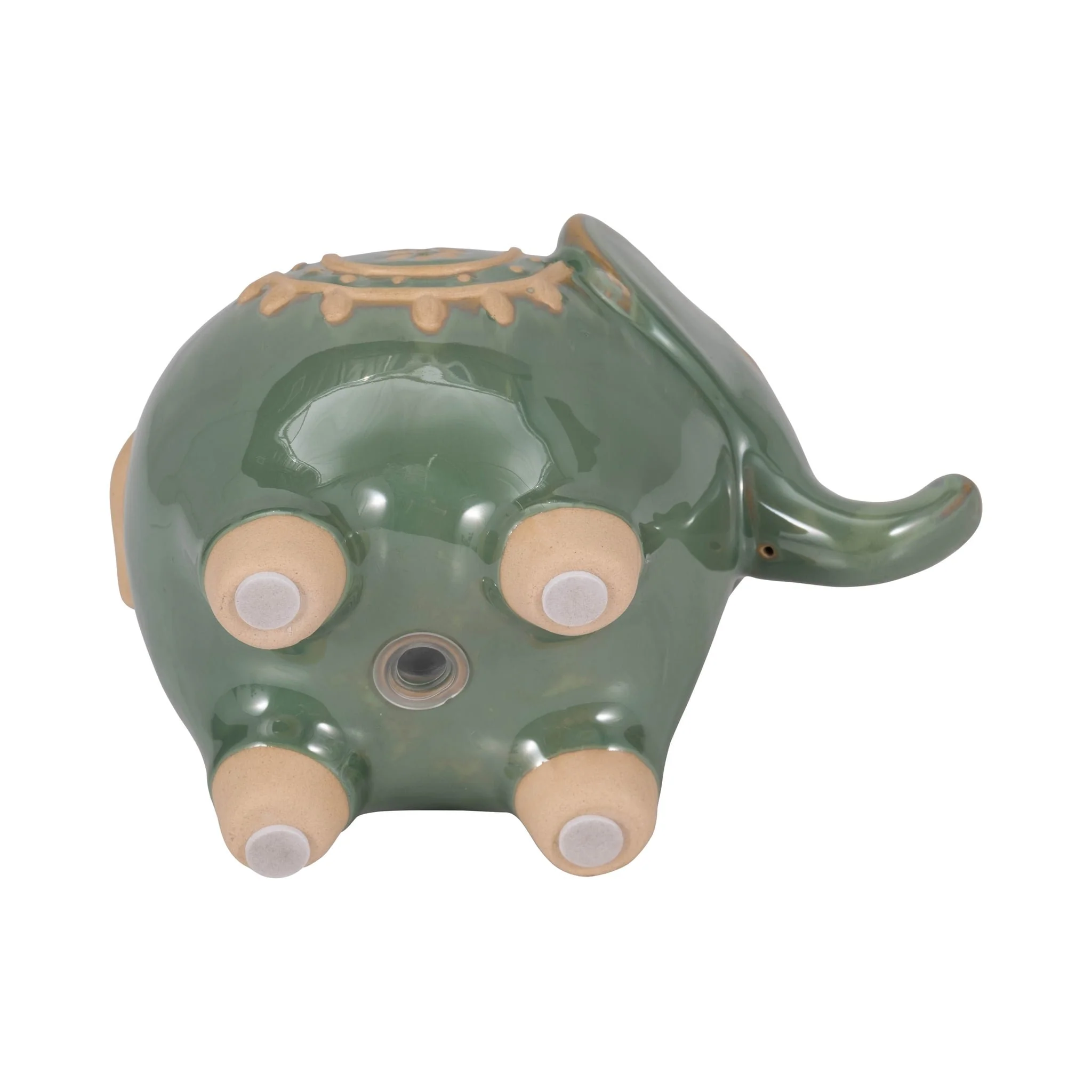 7" Elephant Planter, Green - Image 8