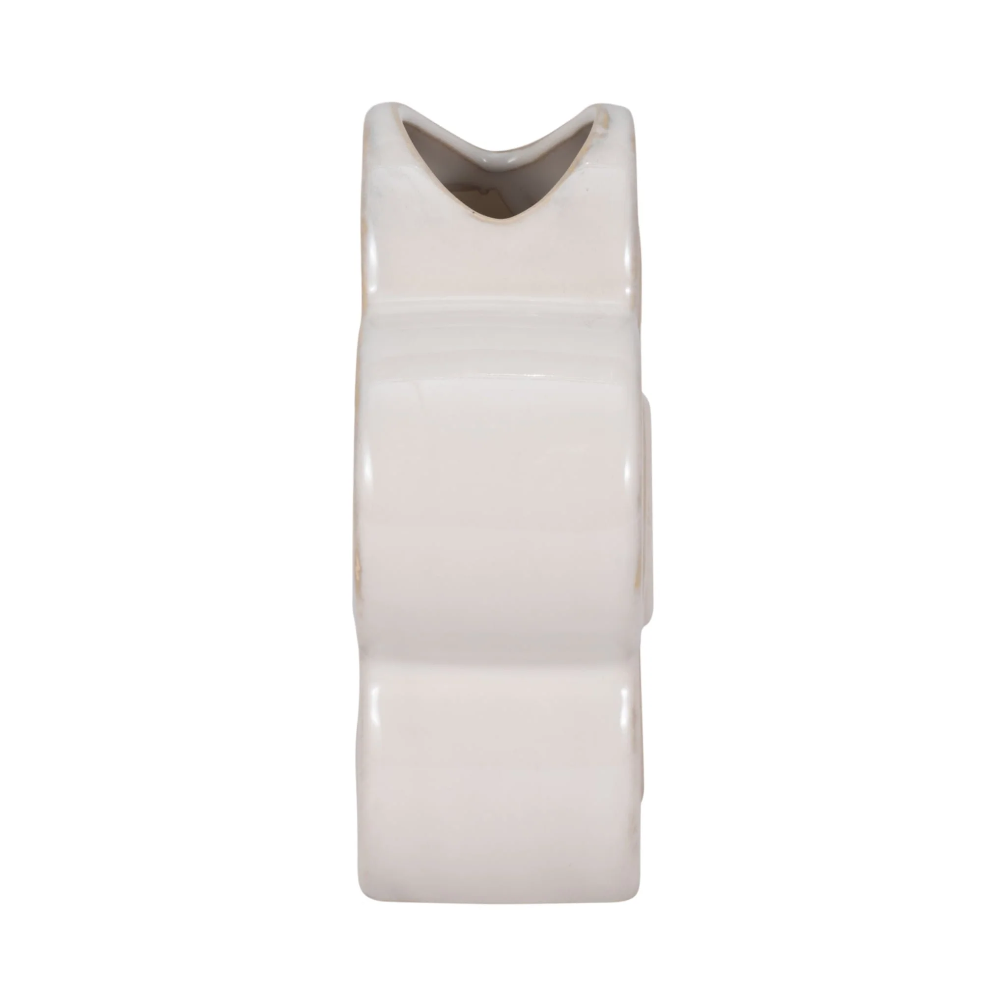 7" Flower Power Object Vase, Ivory - Image 4
