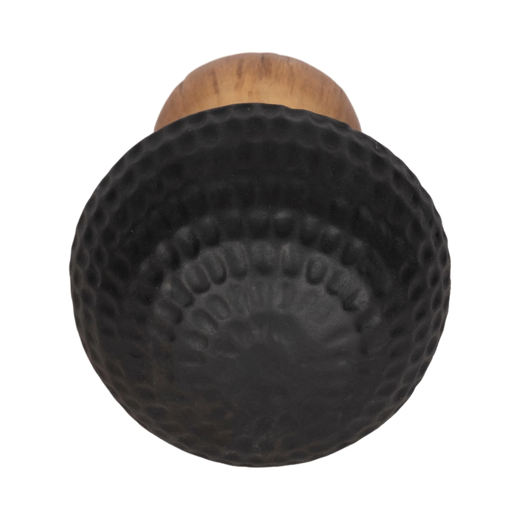 7" Hammered Top Mushroom, Black/gold - Image 4