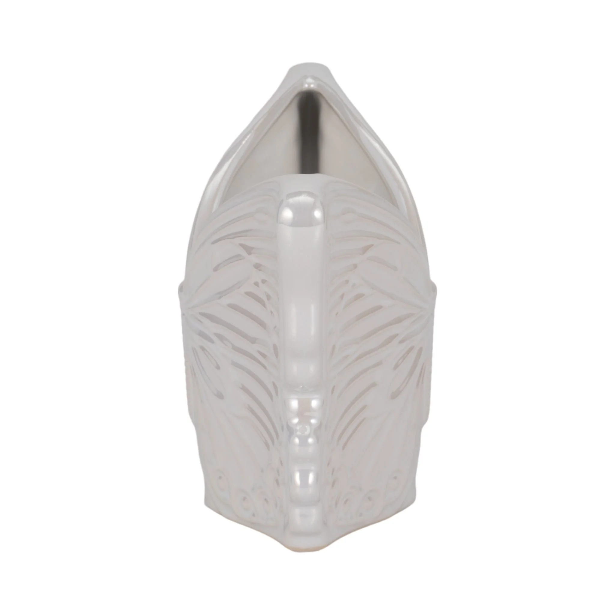 7" Iridescent Butterfly Planter, Ivory - Image 3