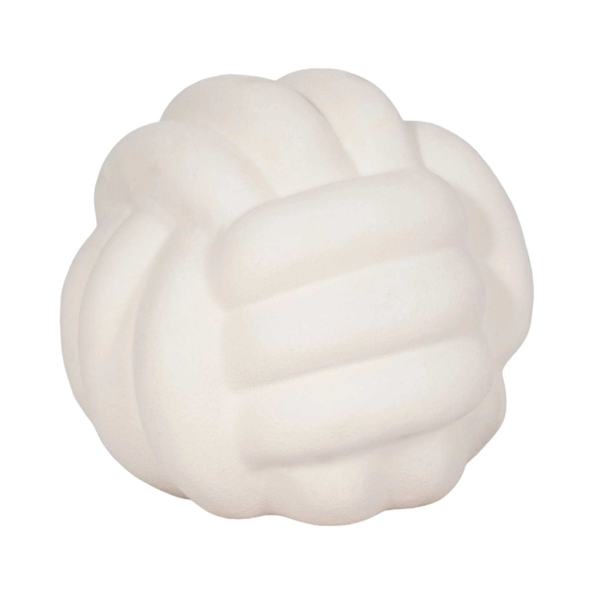 7" Knot Orb Rough Texture, White - Image 2