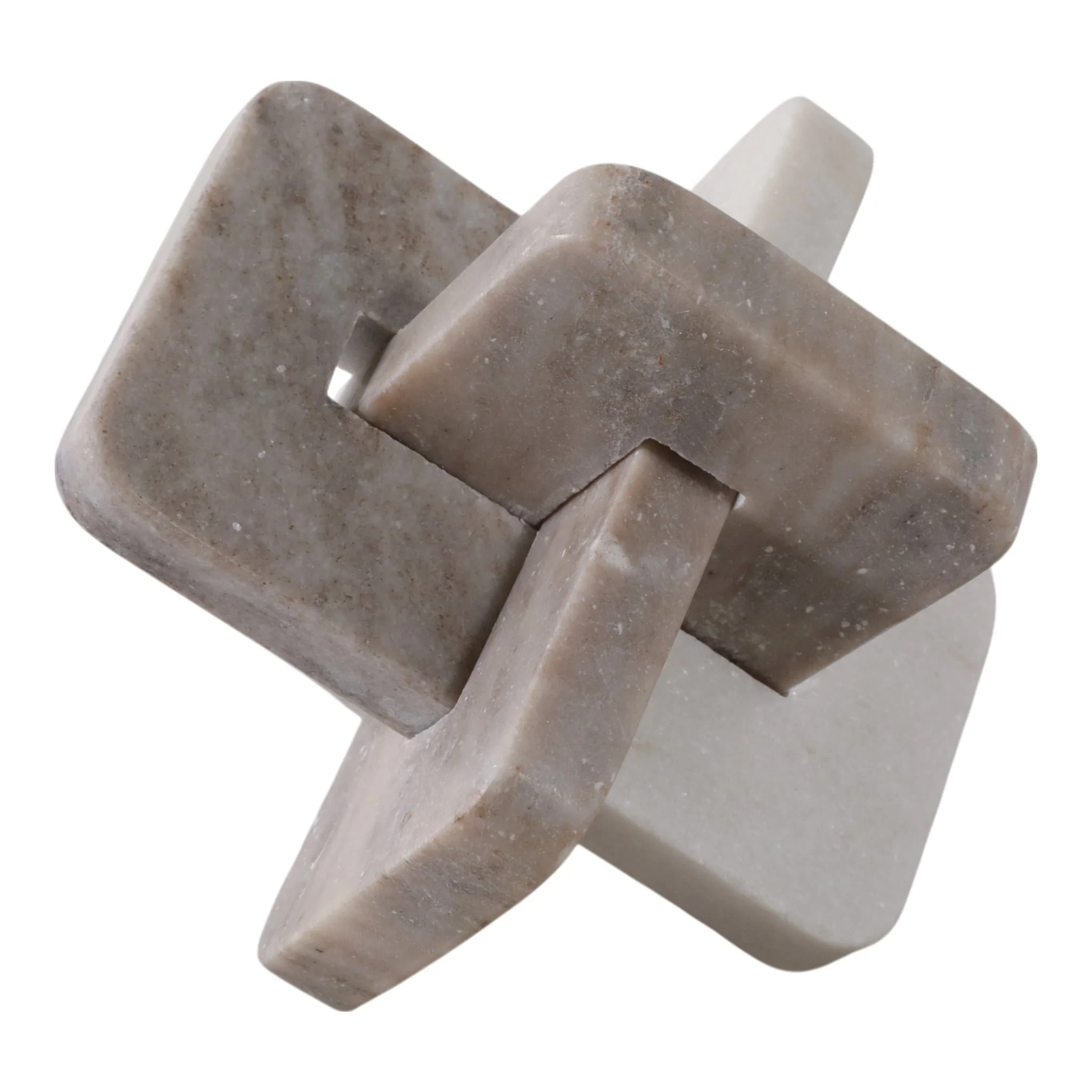 7" Marble Knot, White/beige - Image 2