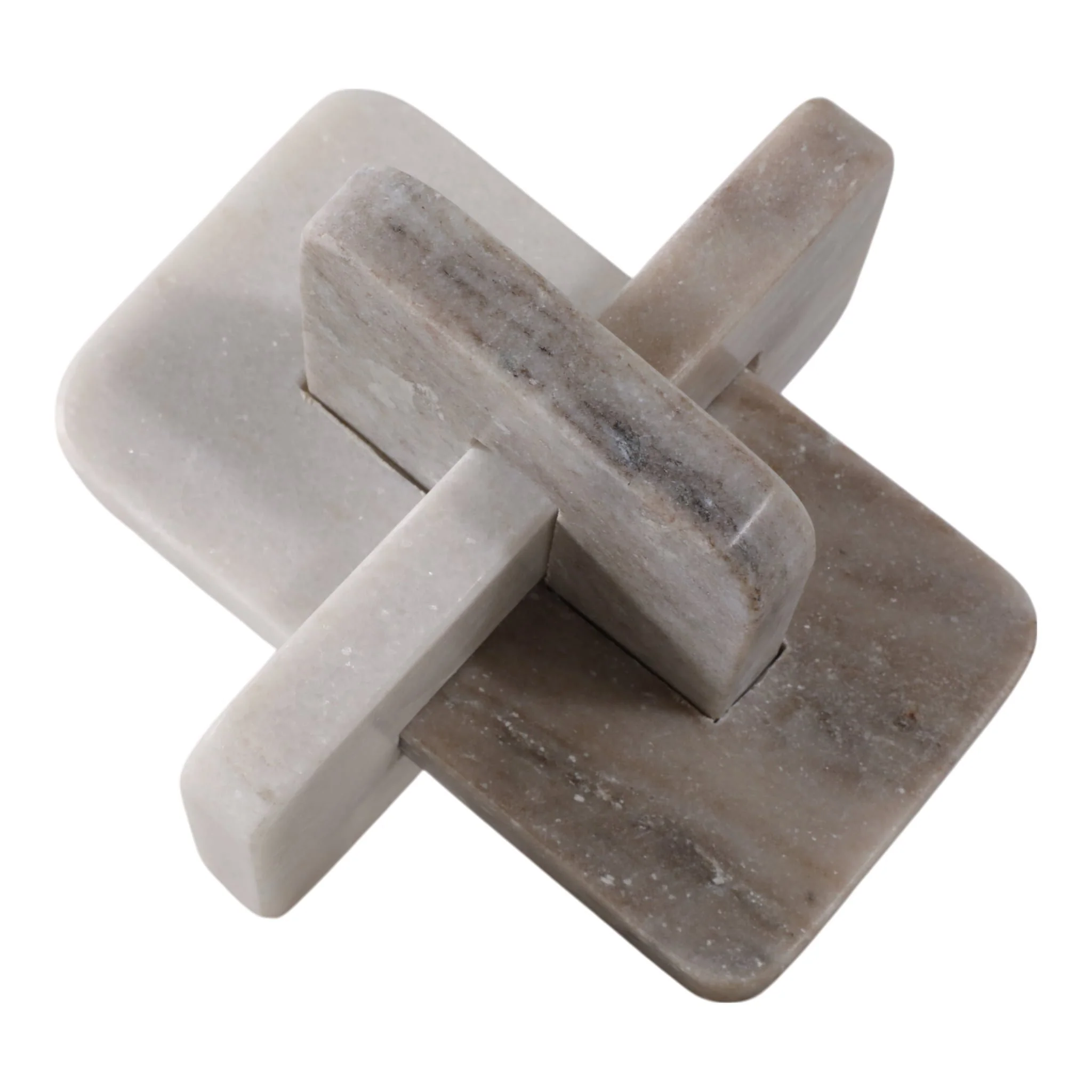 7" Marble Knot, White/beige - Image 3