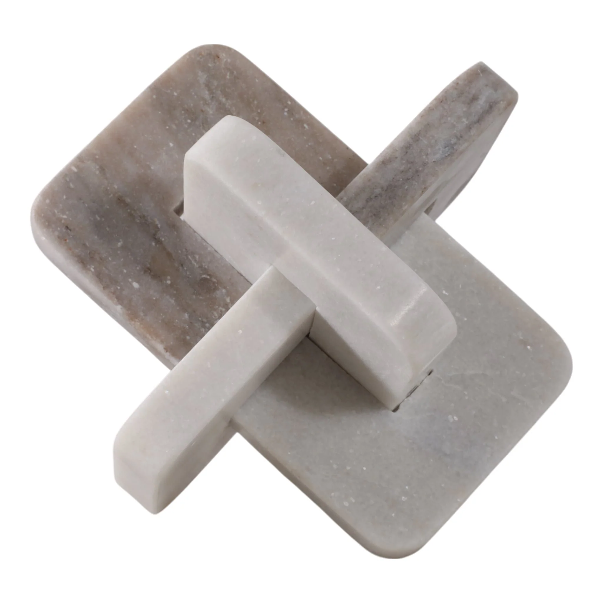 7" Marble Knot, White/beige - Image 4