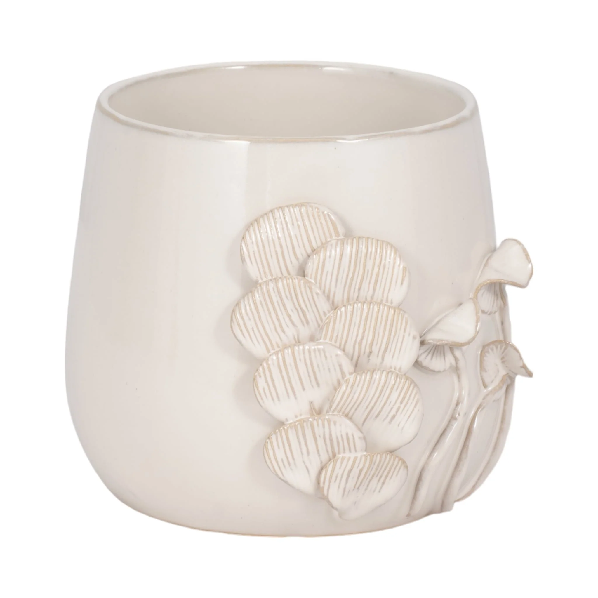 7" Mushroom Applique Planter, Ivory - Image 2