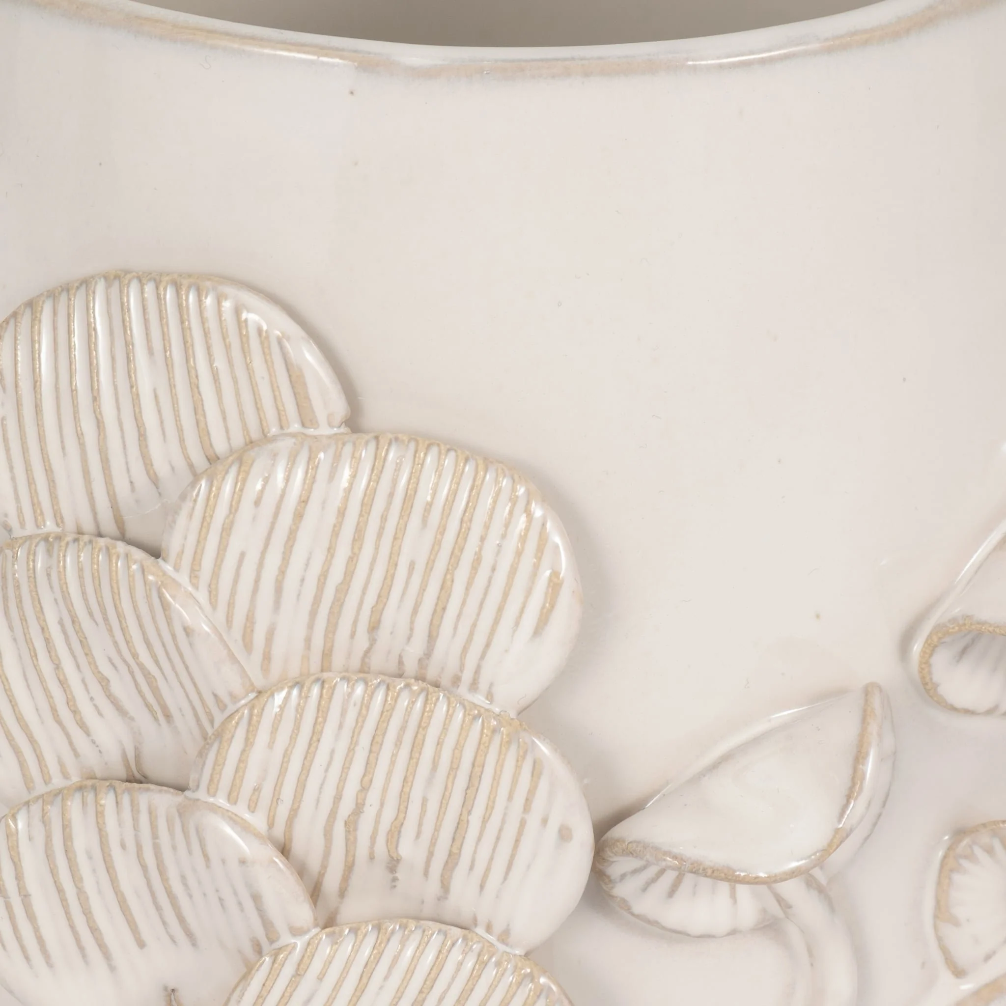 7" Mushroom Applique Planter, Ivory - Image 4
