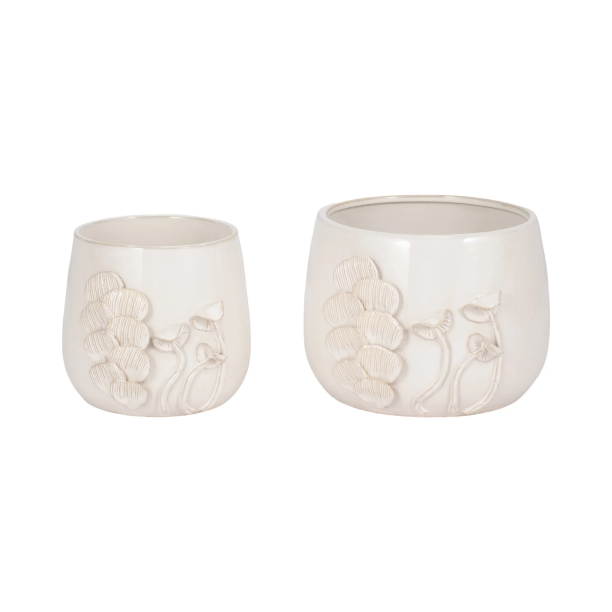 7" Mushroom Applique Planter, Ivory - Image 7