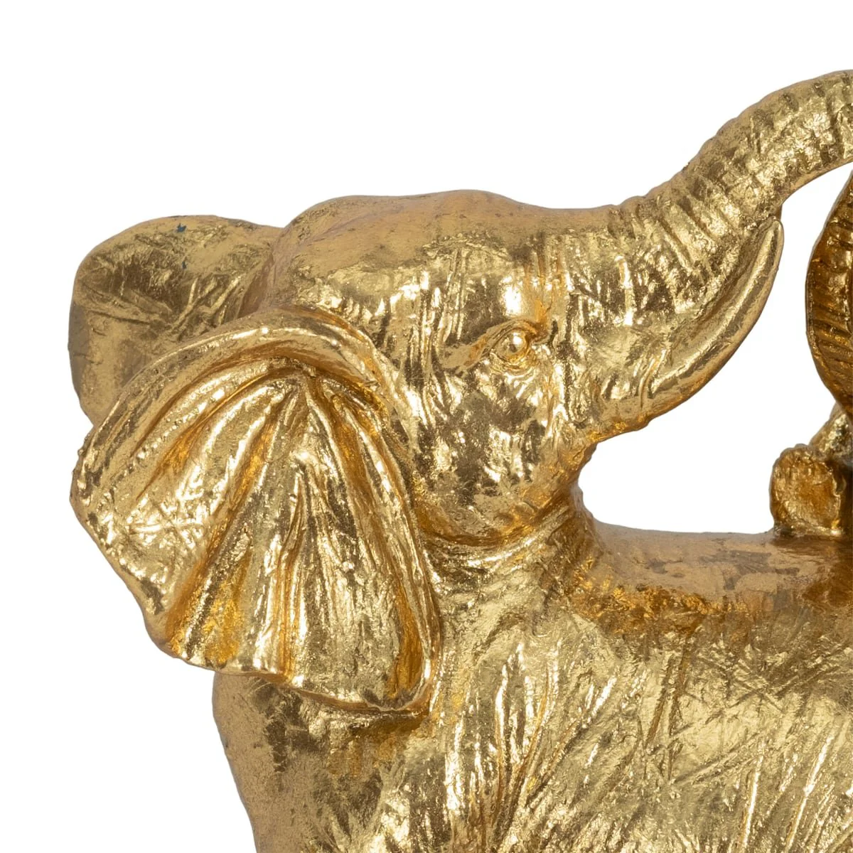 7" Playful Elephants, Gold - Image 6