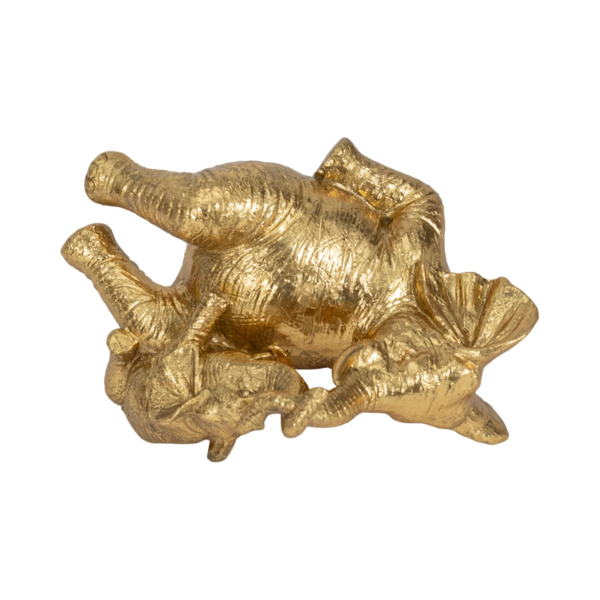 7" Playful Elephants, Gold - Image 7