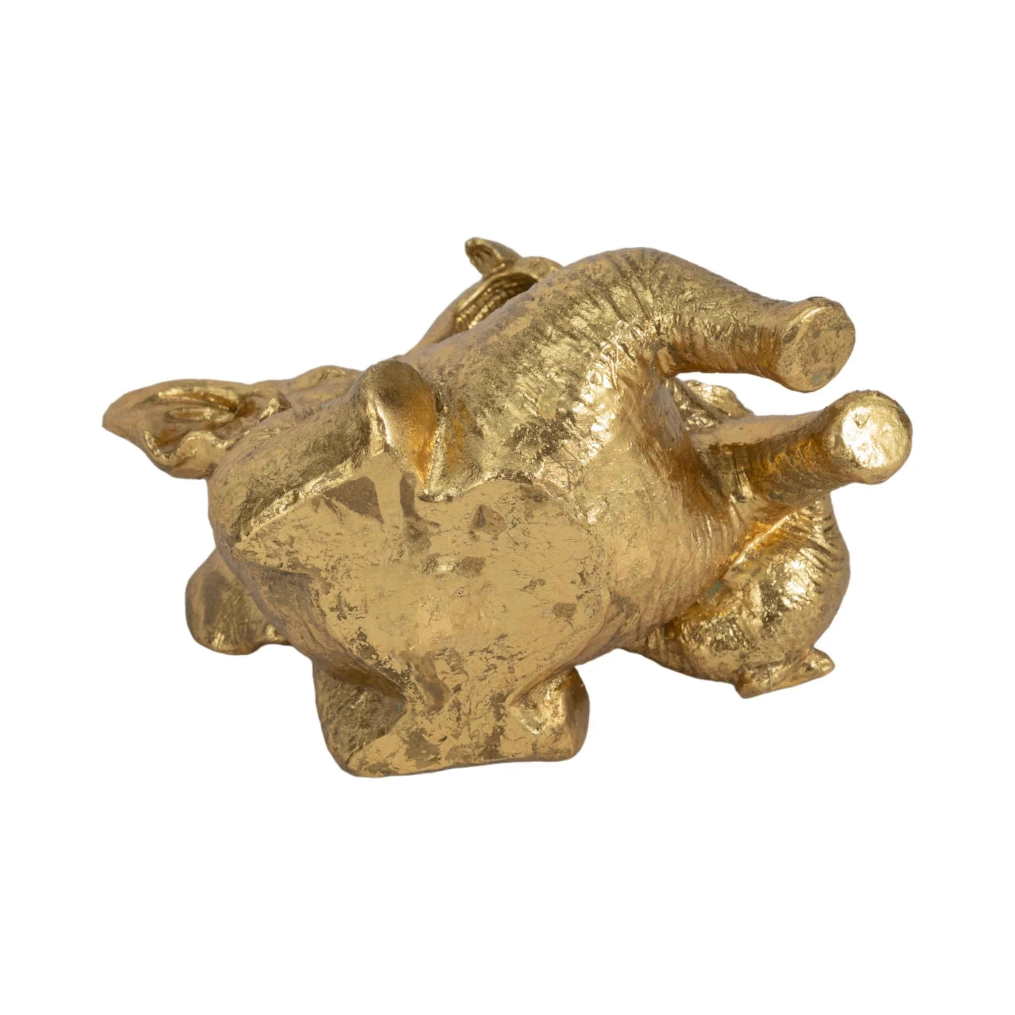 7" Playful Elephants, Gold - Image 8