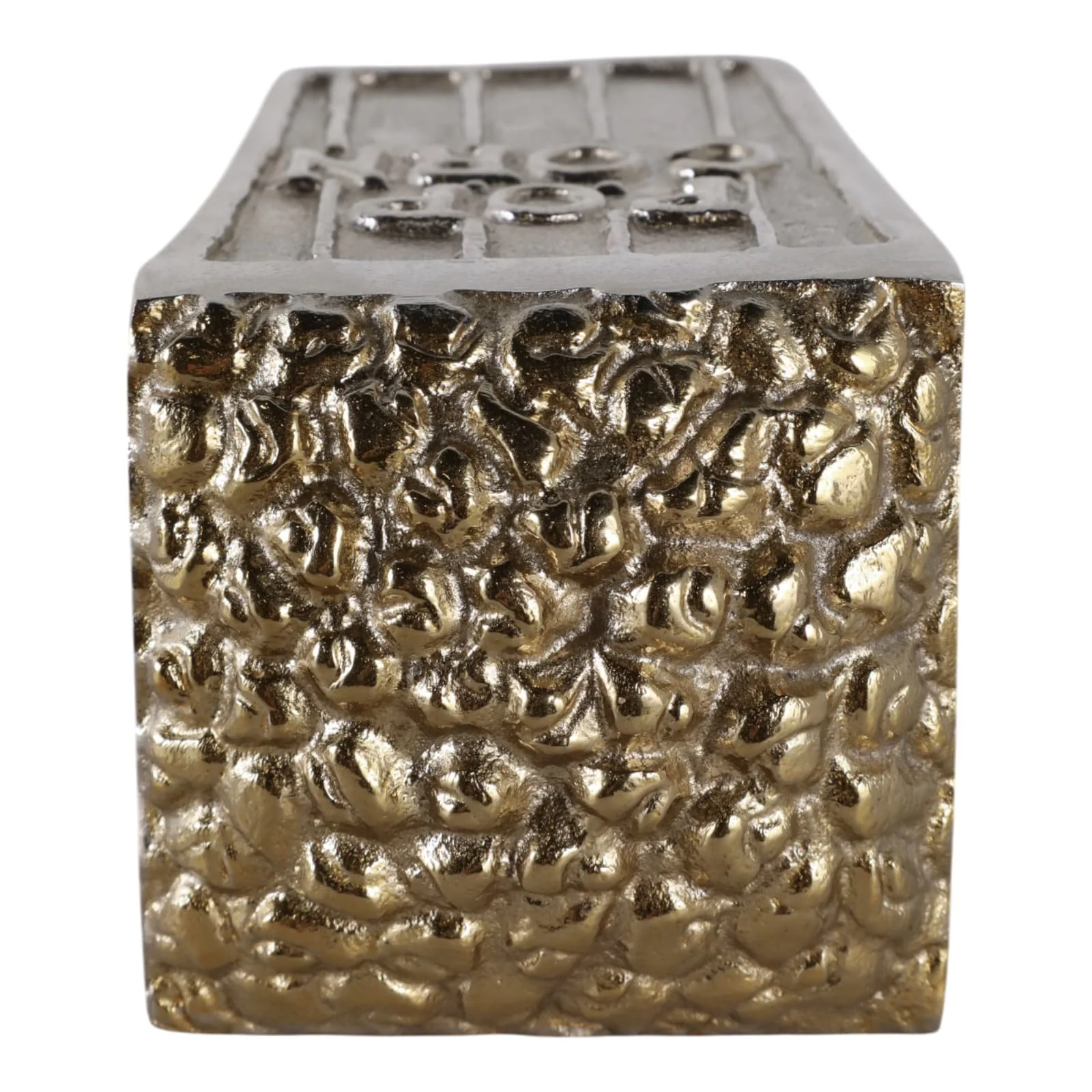7" Popcorn Bucket, Silver/gold - Image 7