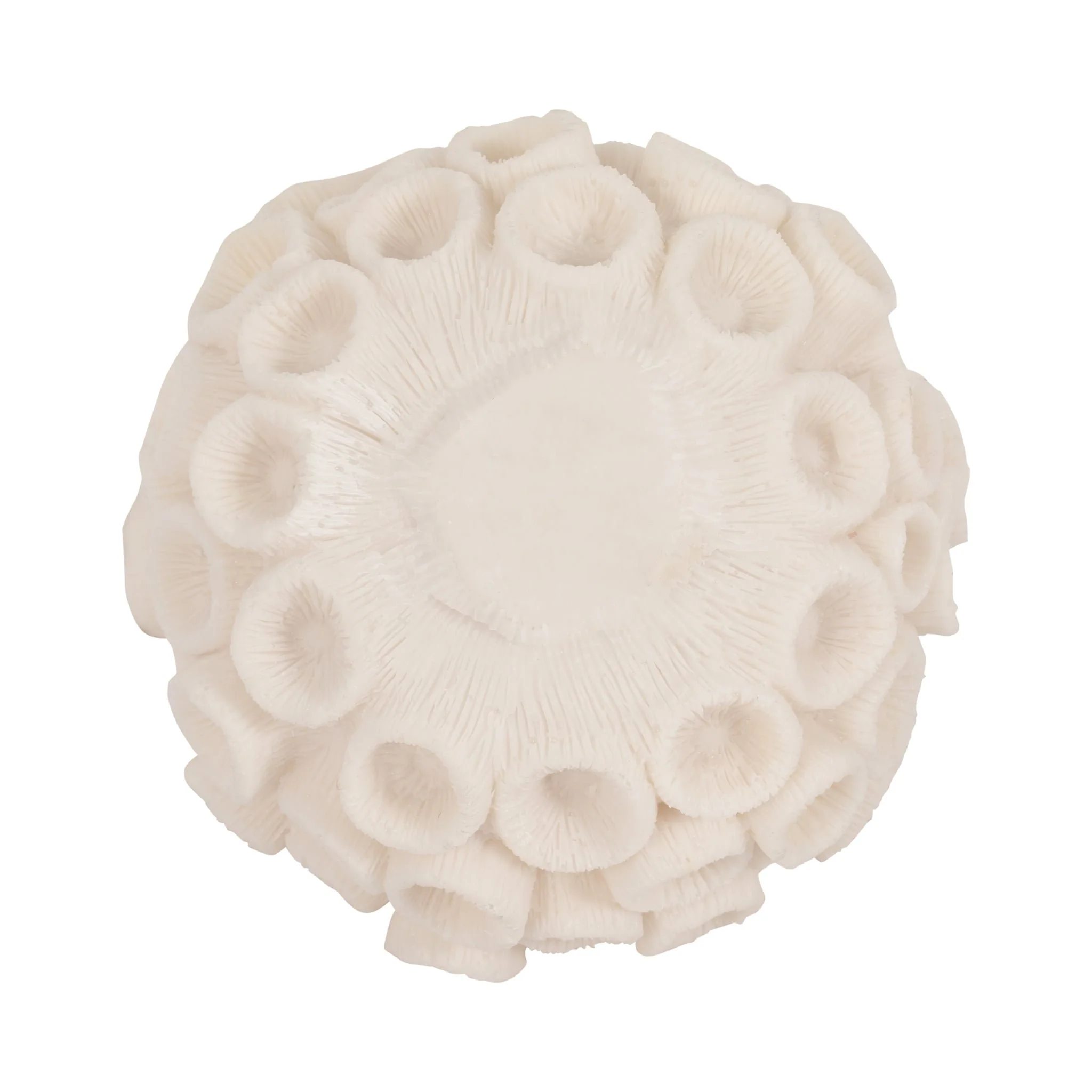 7" Round Coral Orb, Ivory - Image 5