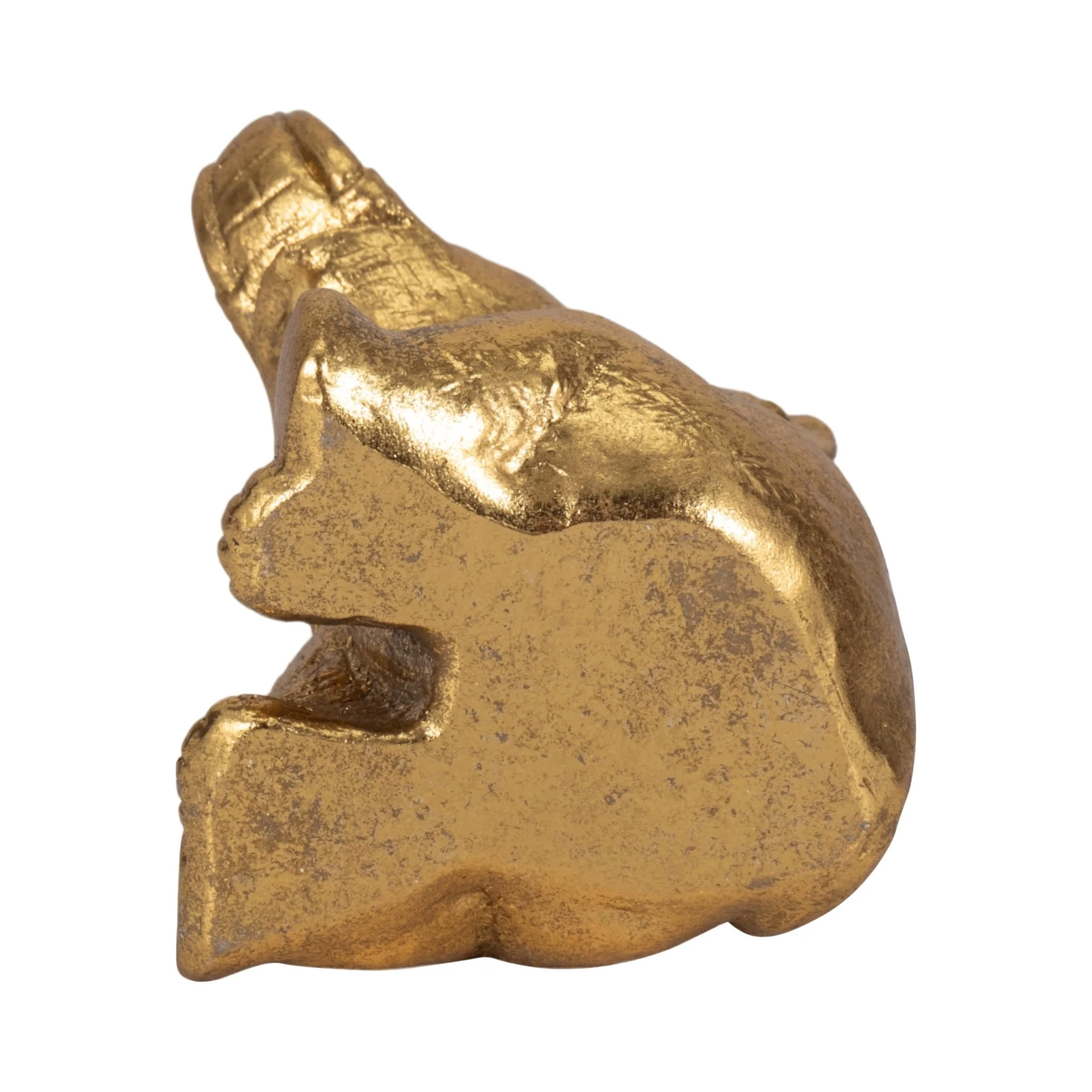 7" Sitting Elephant, Gold - Image 6