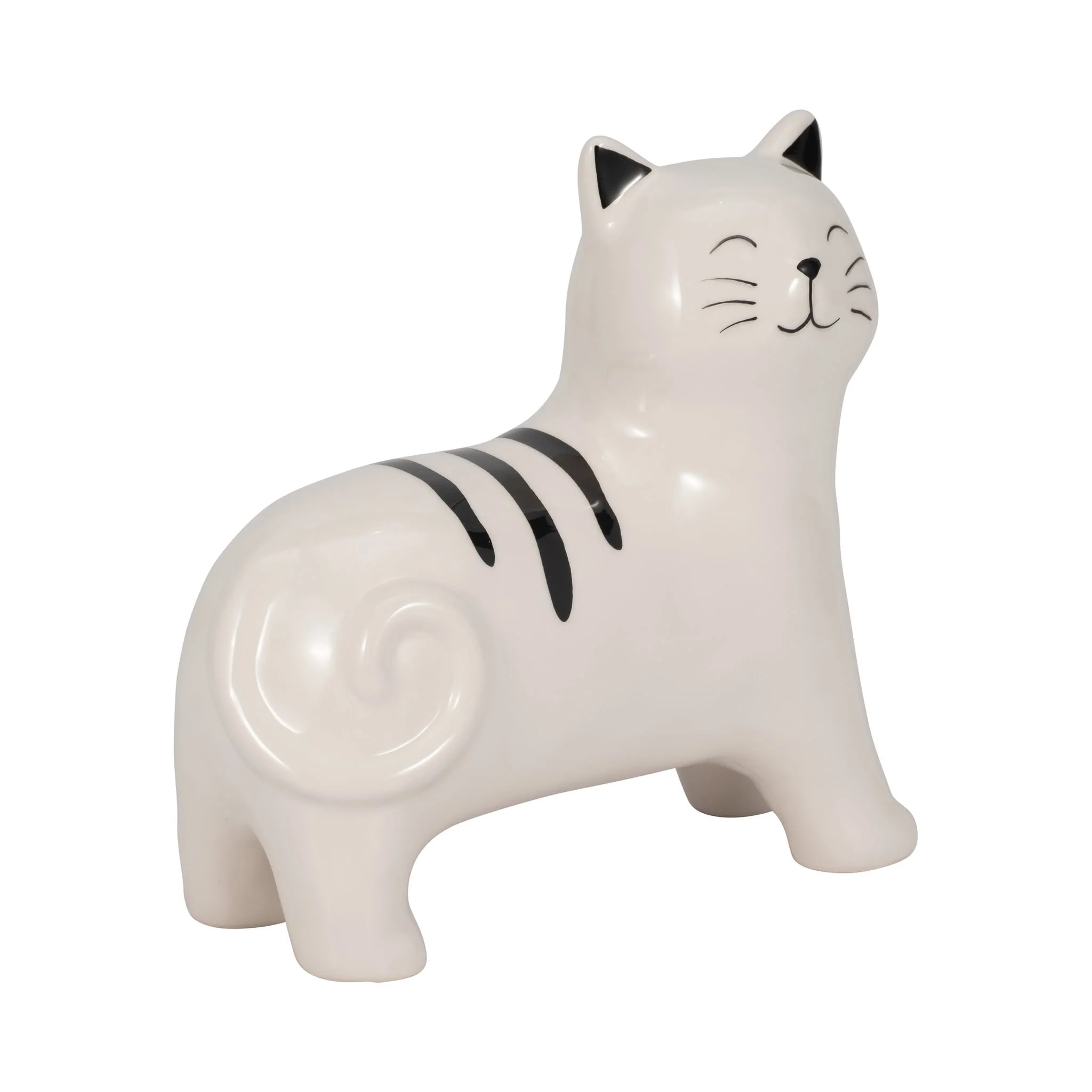 7" Standing Kitty, White/black - Image 2