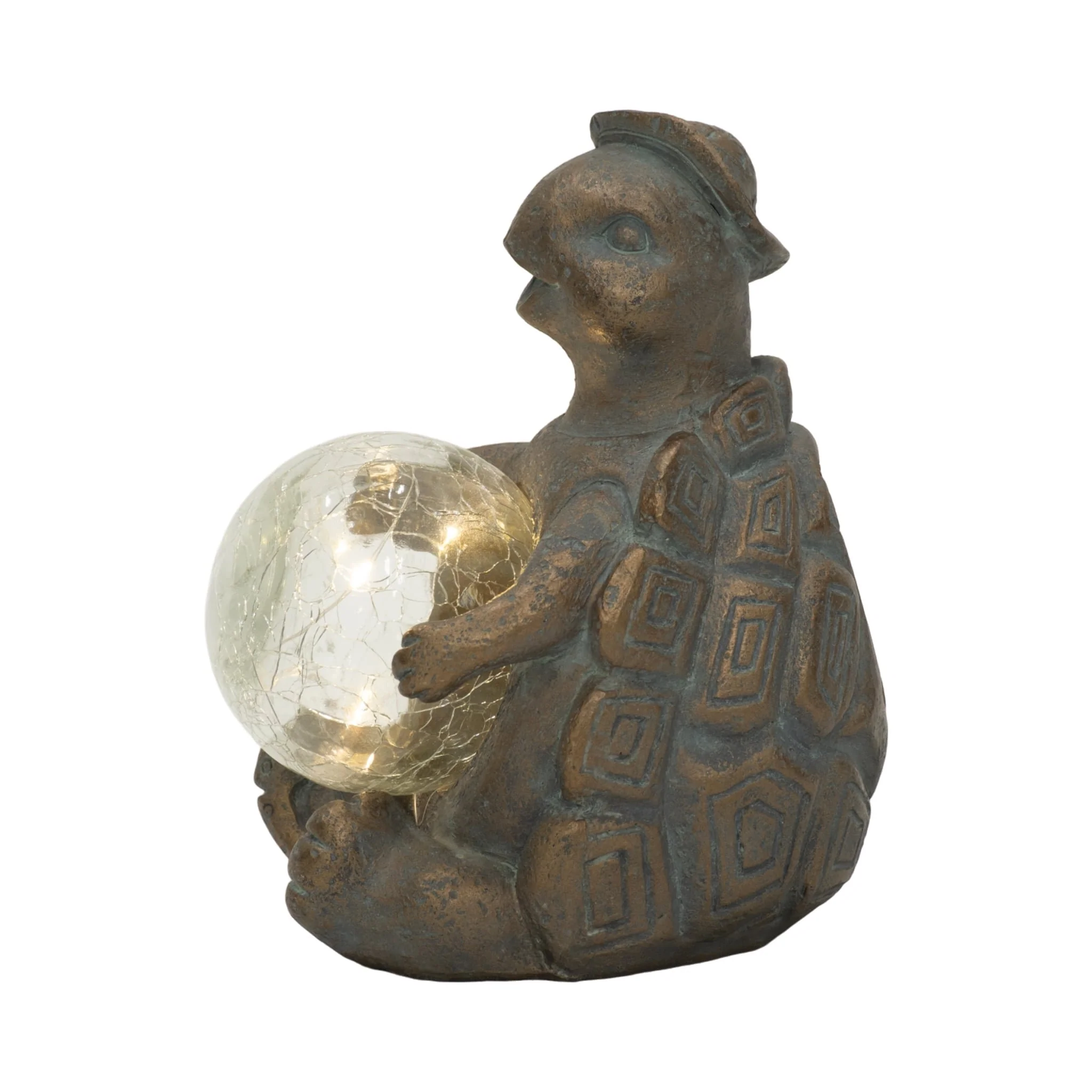 7" Turtle With Solar Orb, Antique Copper - Image 2