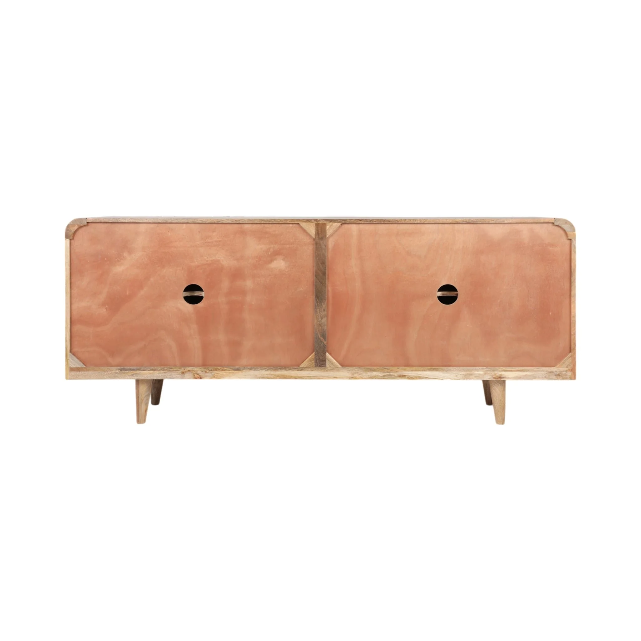 70x30" Flower Field Applique Cabinet, Natural/wht - Image 4