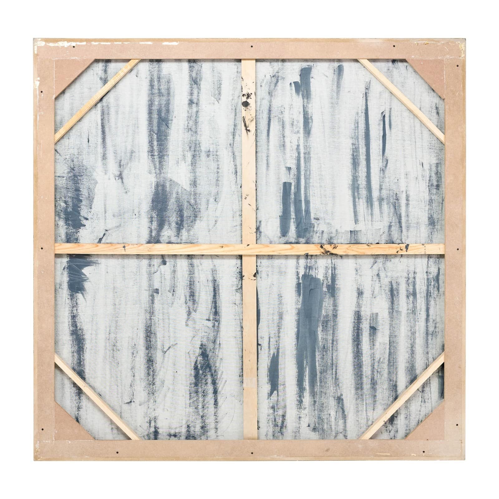 71x71, Hand Painted Shining Gold Leaf Canvas, Blk - Image 4