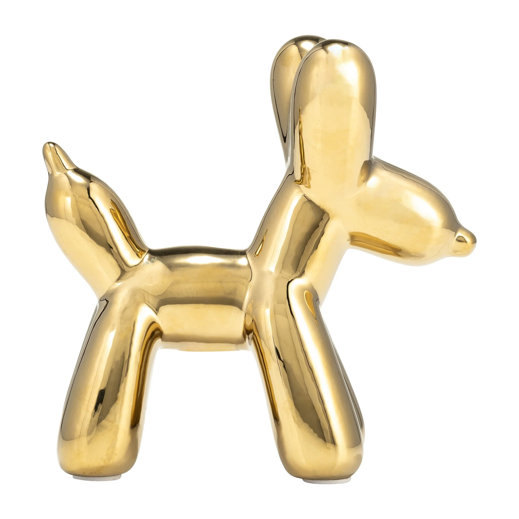 7"l Balloon Dog Animal, Gold - Image 2