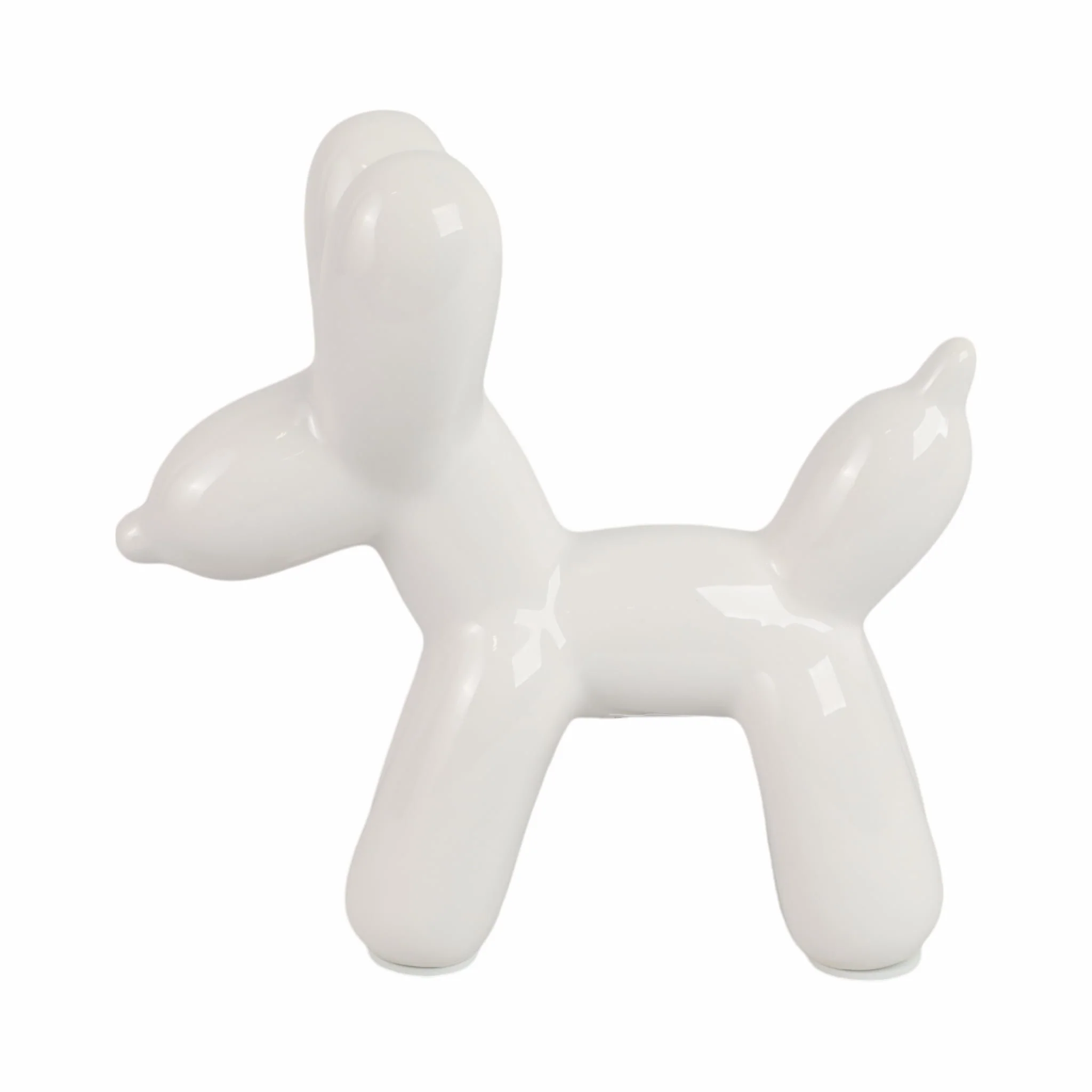 7"l Balloon Dog Animal, White - Image 4