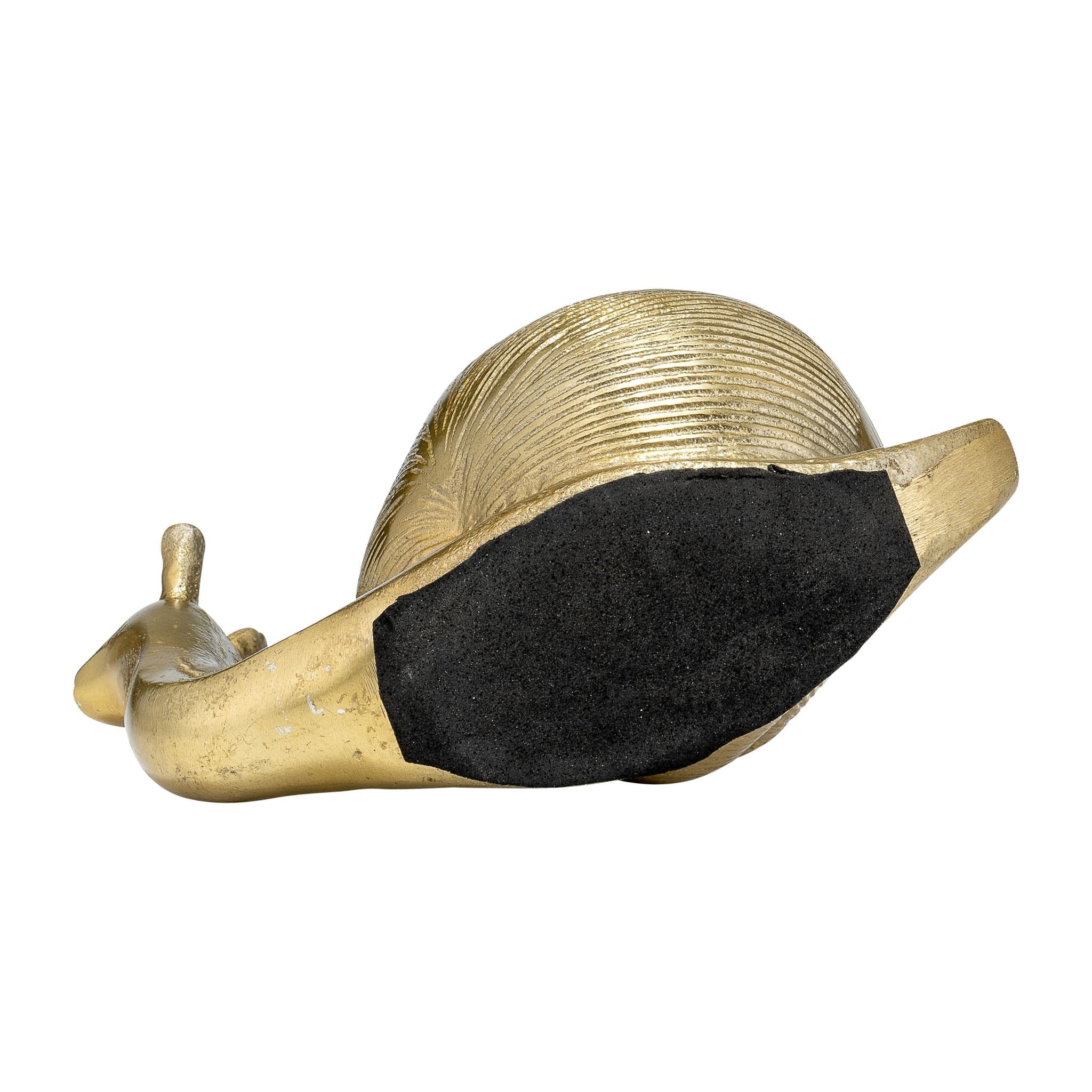 7"l Metal, Deco Snail, Gold - Image 7
