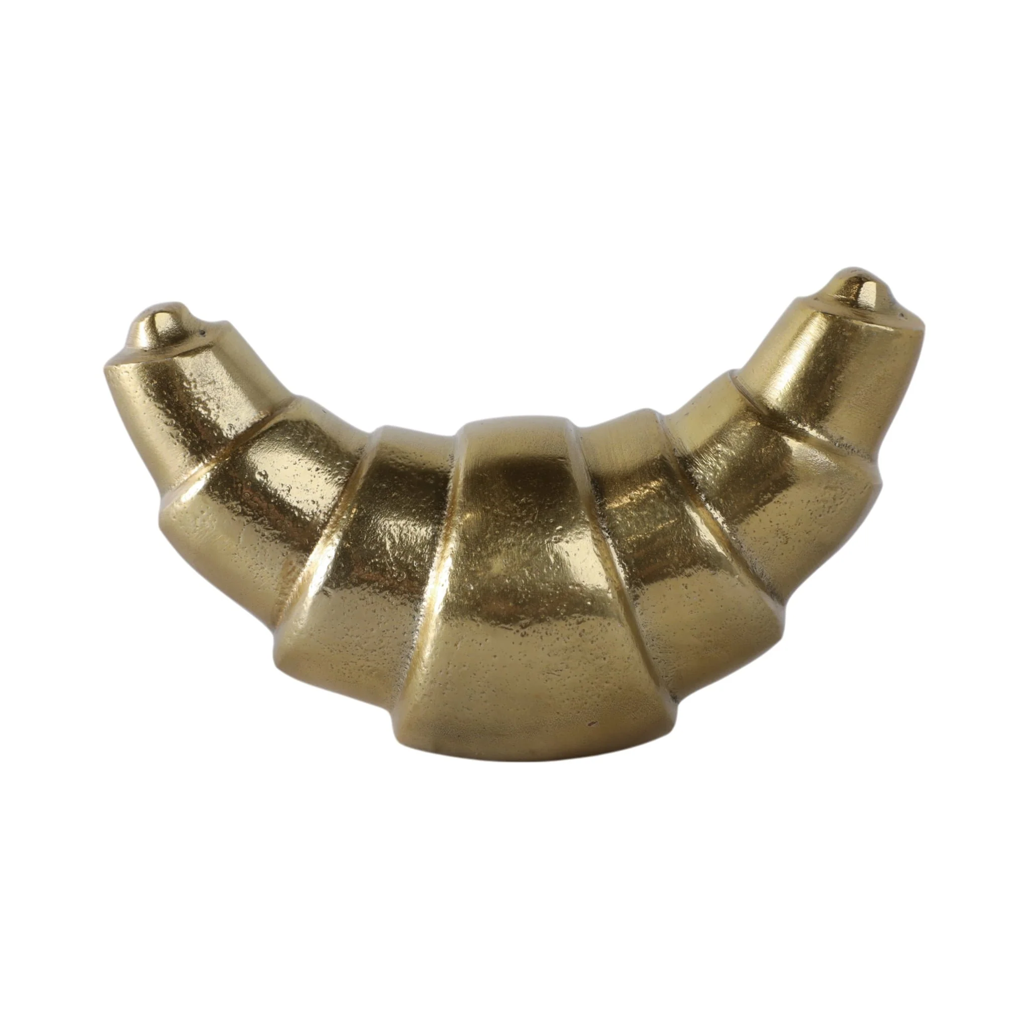 7x4" Metal Croissant, Gold - Image 6