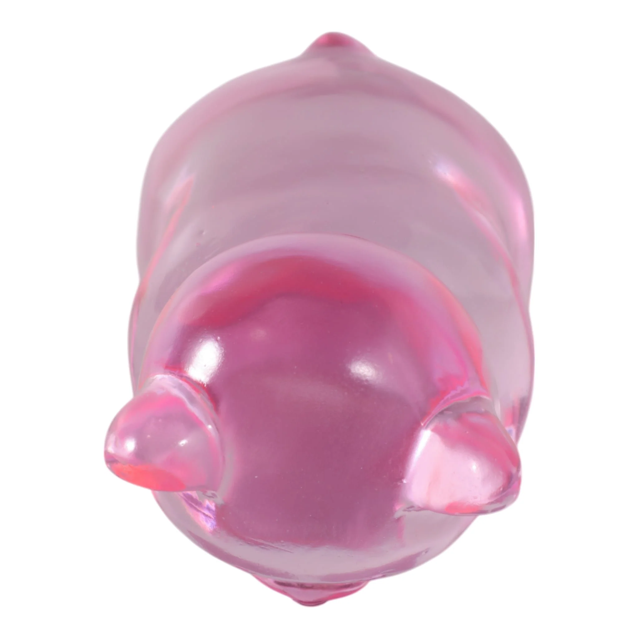 7x4" Transparent Resin Gummy Bear, Pink - Image 6