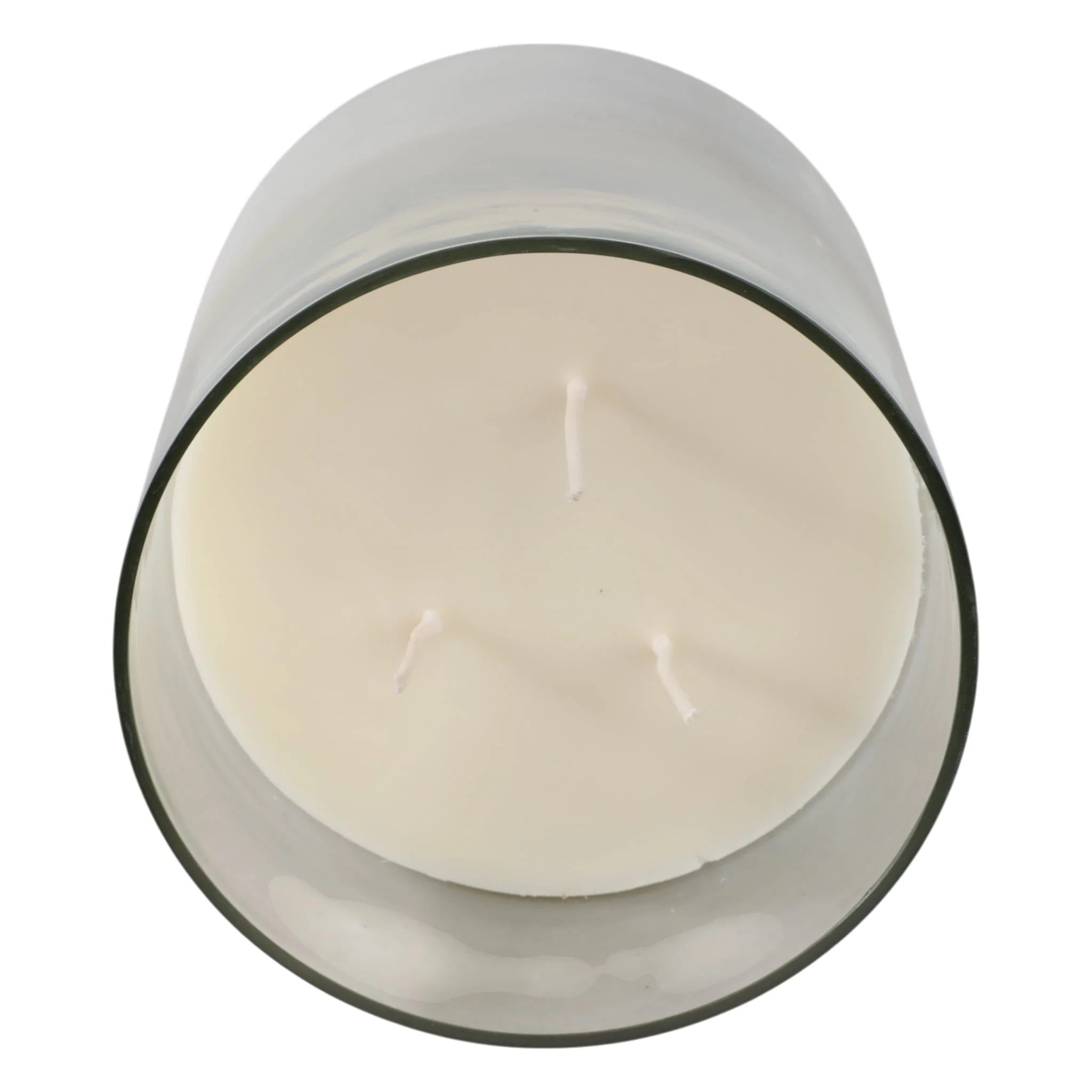 7x6" 65 Oz Jasmine Frosted Glass Candle, Clear - Image 6