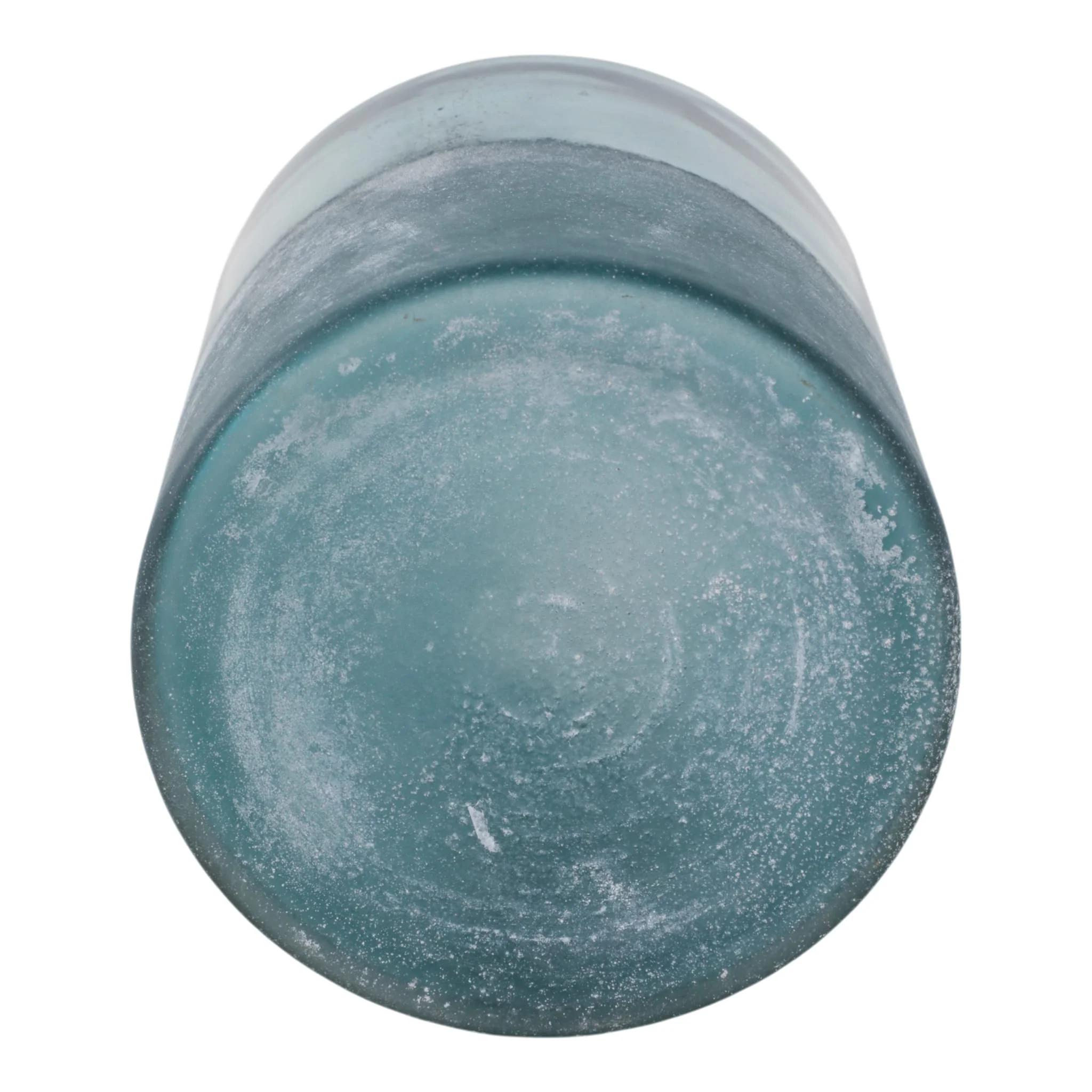 7x6" Frosted Bottom Hurricane, Blue - Image 7