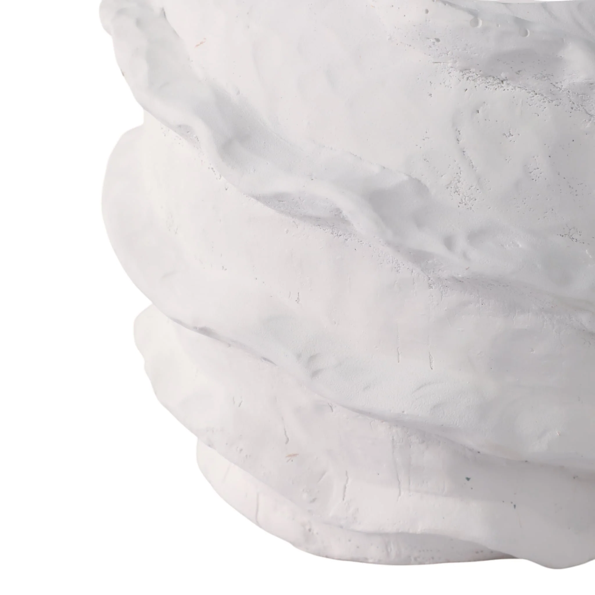 7x7" Flutter Trim Planter, White - Image 4