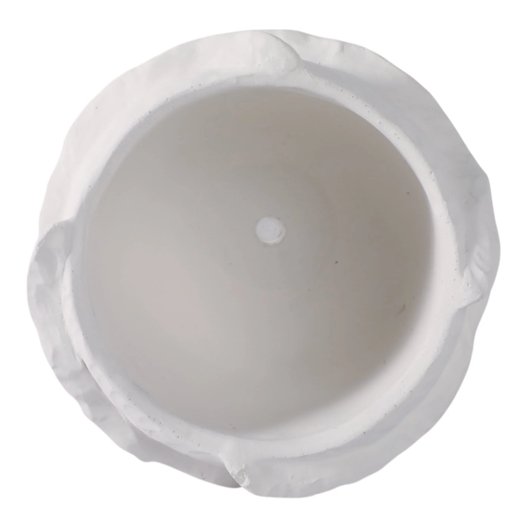 7x7" Flutter Trim Planter, White - Image 5