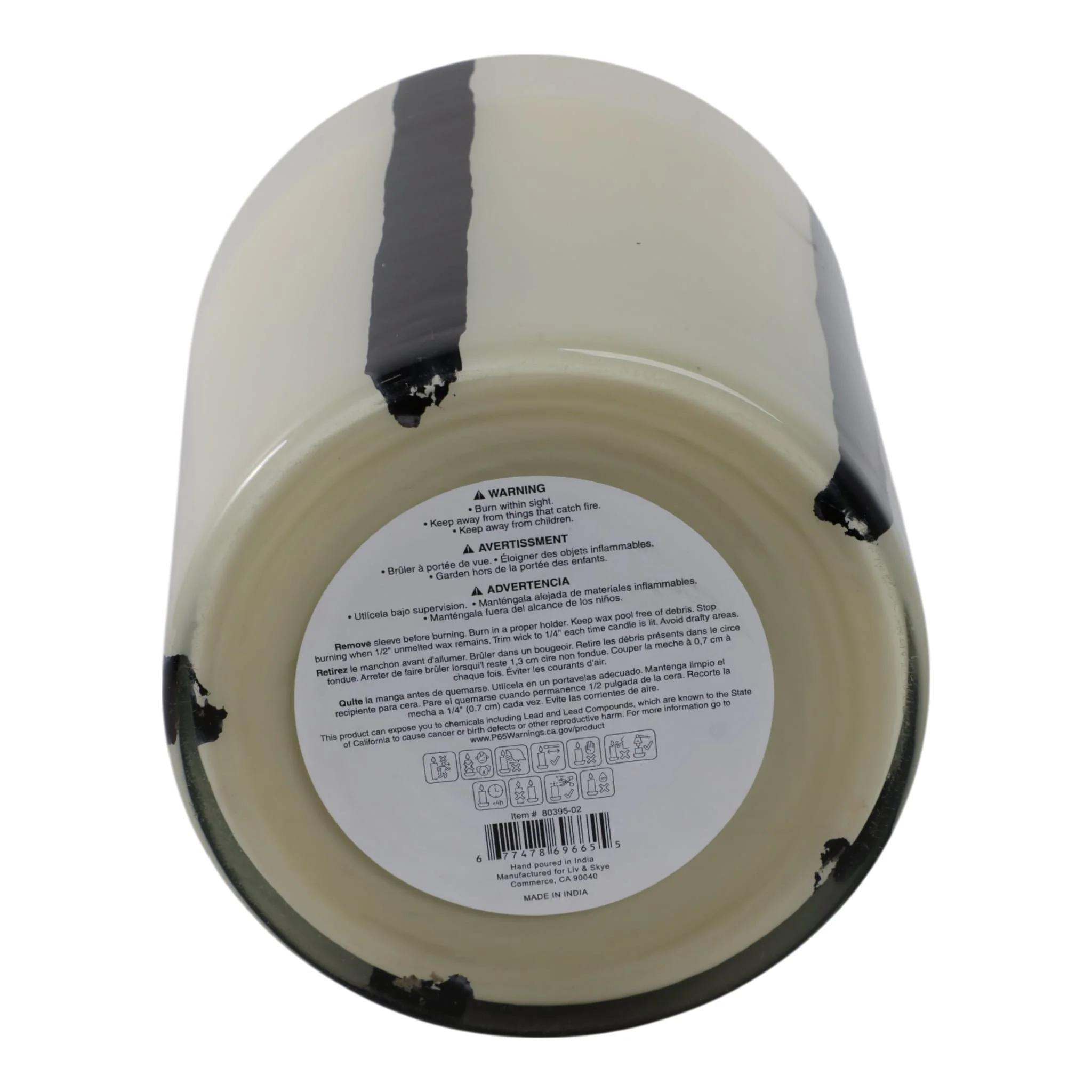 7x9" 105 Oz Red Currant & Oak  Candle, White/black - Image 7