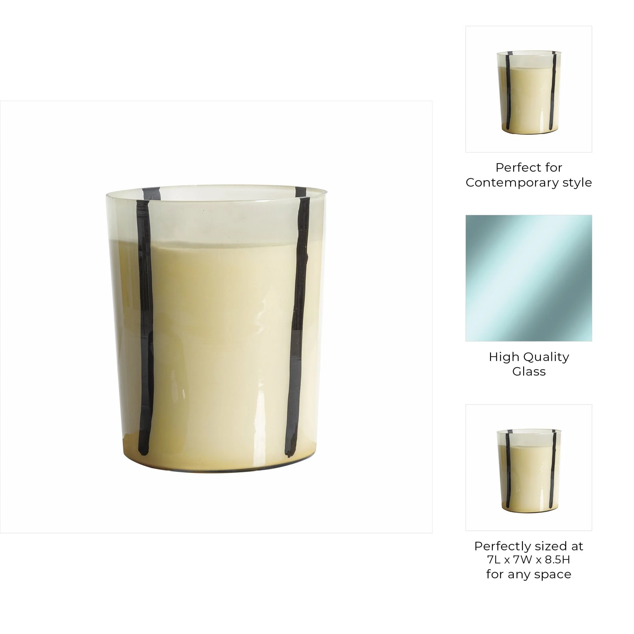 7x9" 105 Oz Red Currant & Oak  Candle, White/black - Image 9