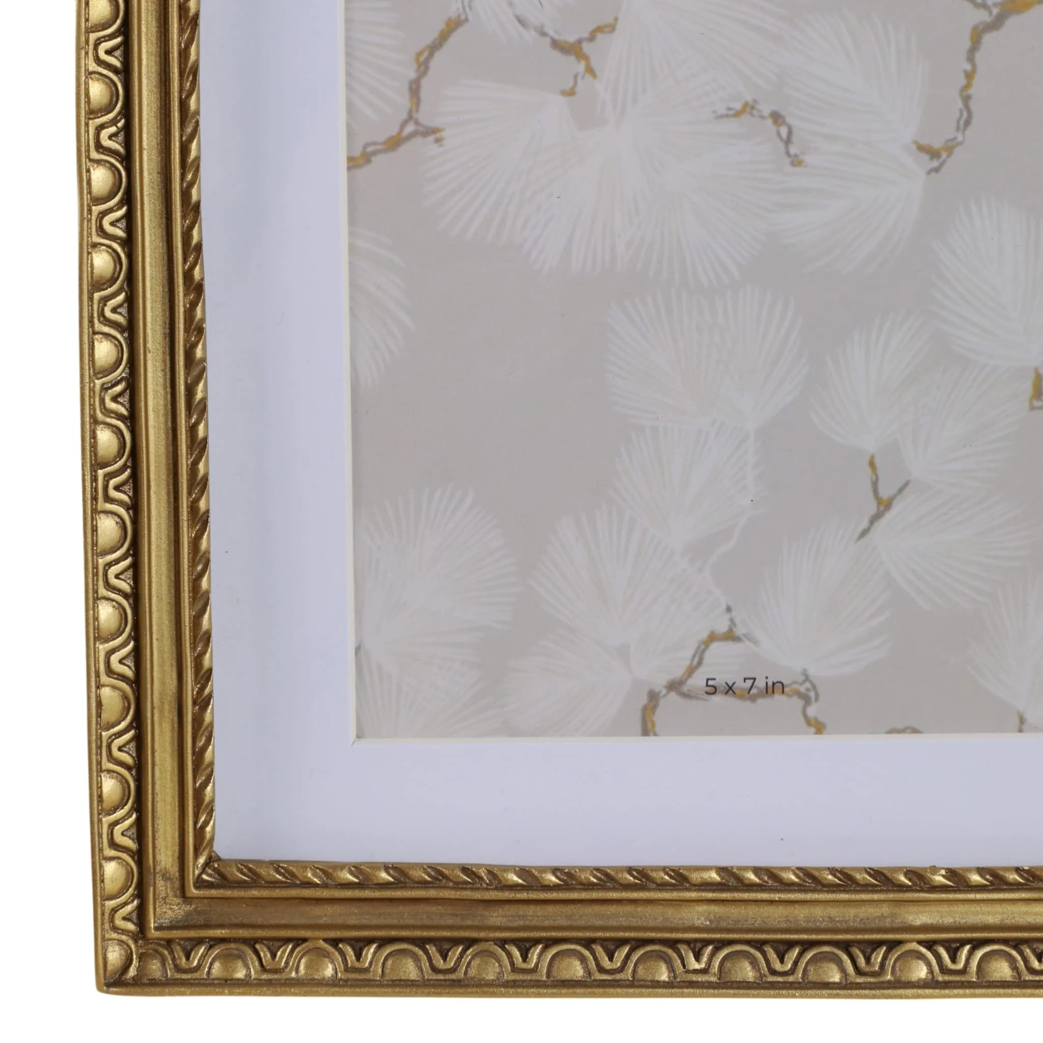 7x9 Photo Frame Matted To 5x7 Gilded Arch, Gold - Image 5