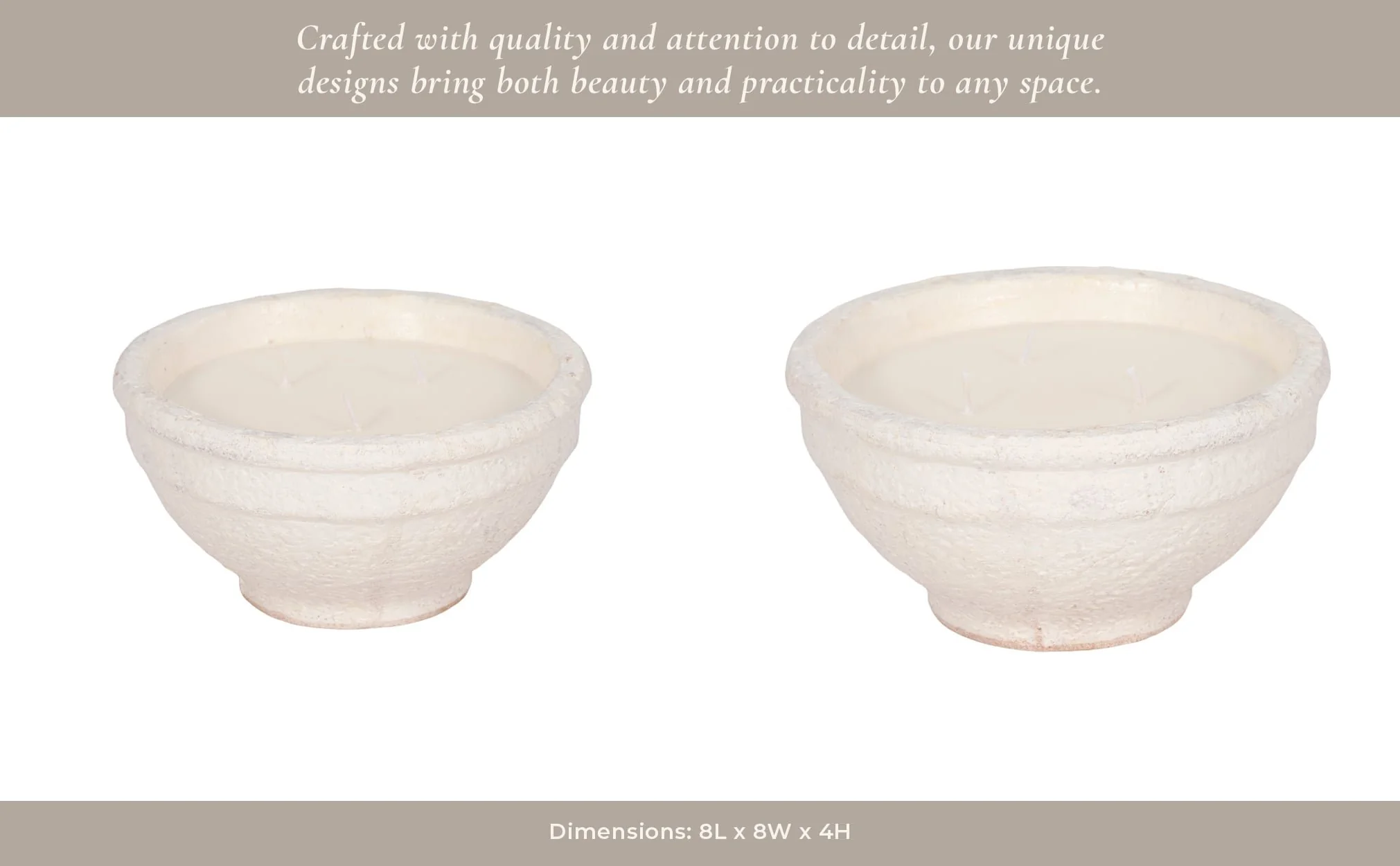 8" 16 Oz Spiced Cranberry Bowl Candle, White - Image 11