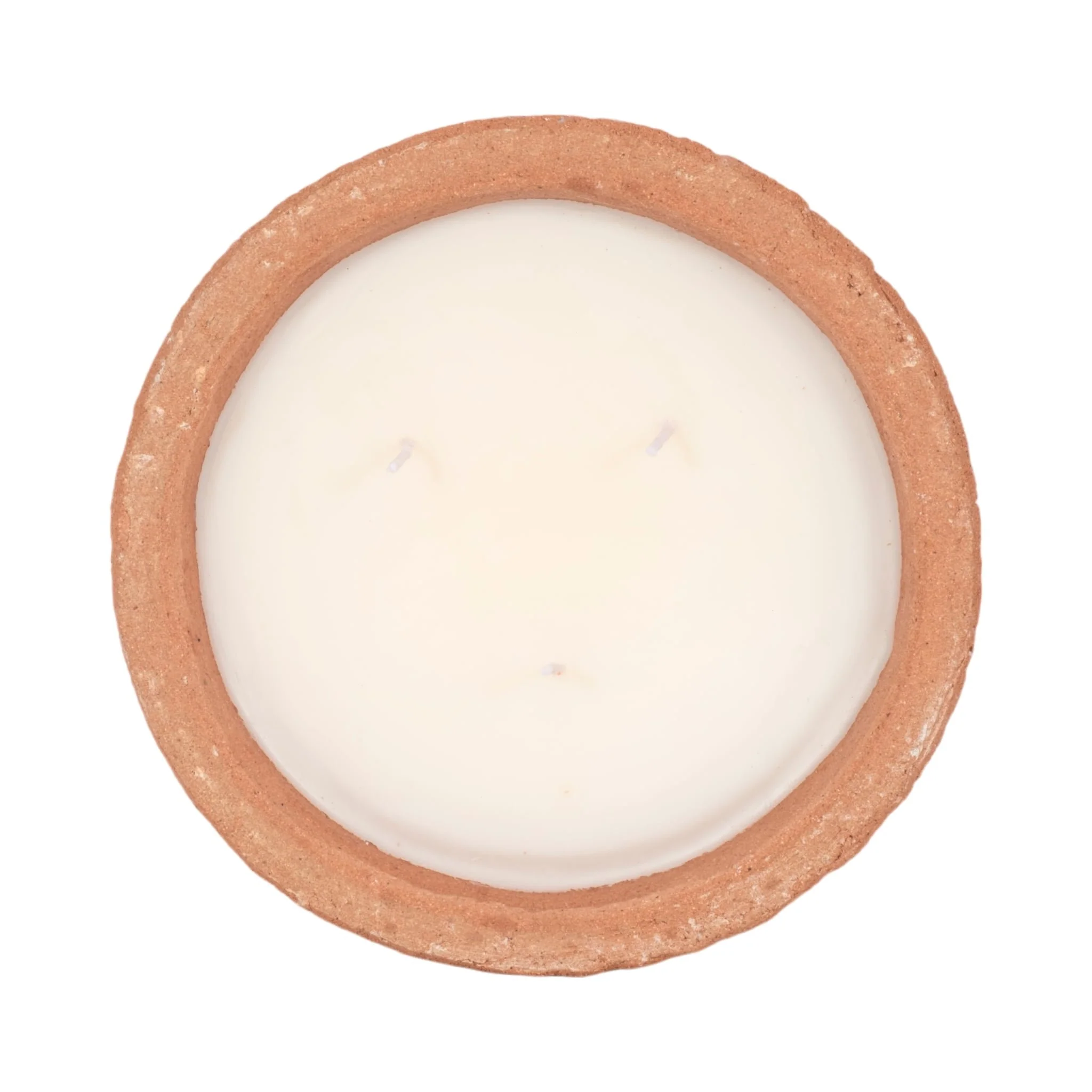 8" 16 Oz Tobacco Bowl Candle, Terracotta - Image 6