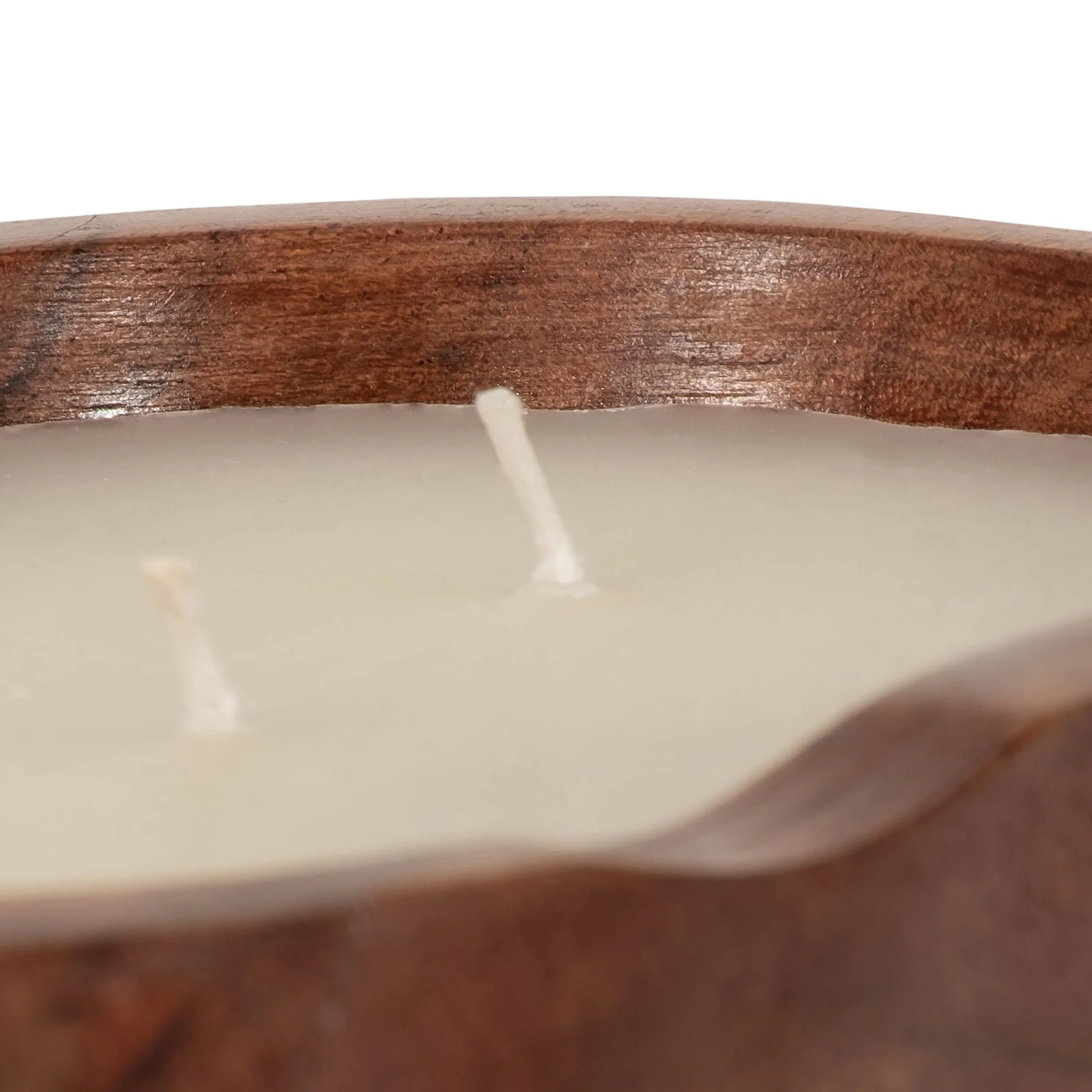 8" 16 Oz Vanilla Oval Bowl Candle, Natural - Image 4
