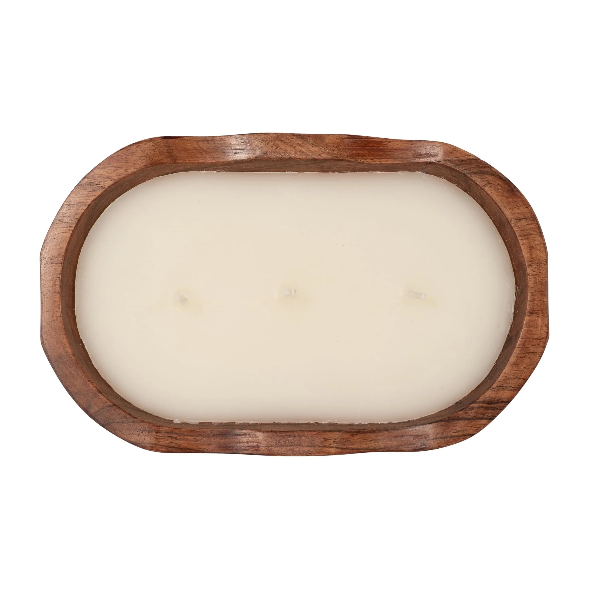 8" 16 Oz Vanilla Oval Bowl Candle, Natural - Image 5