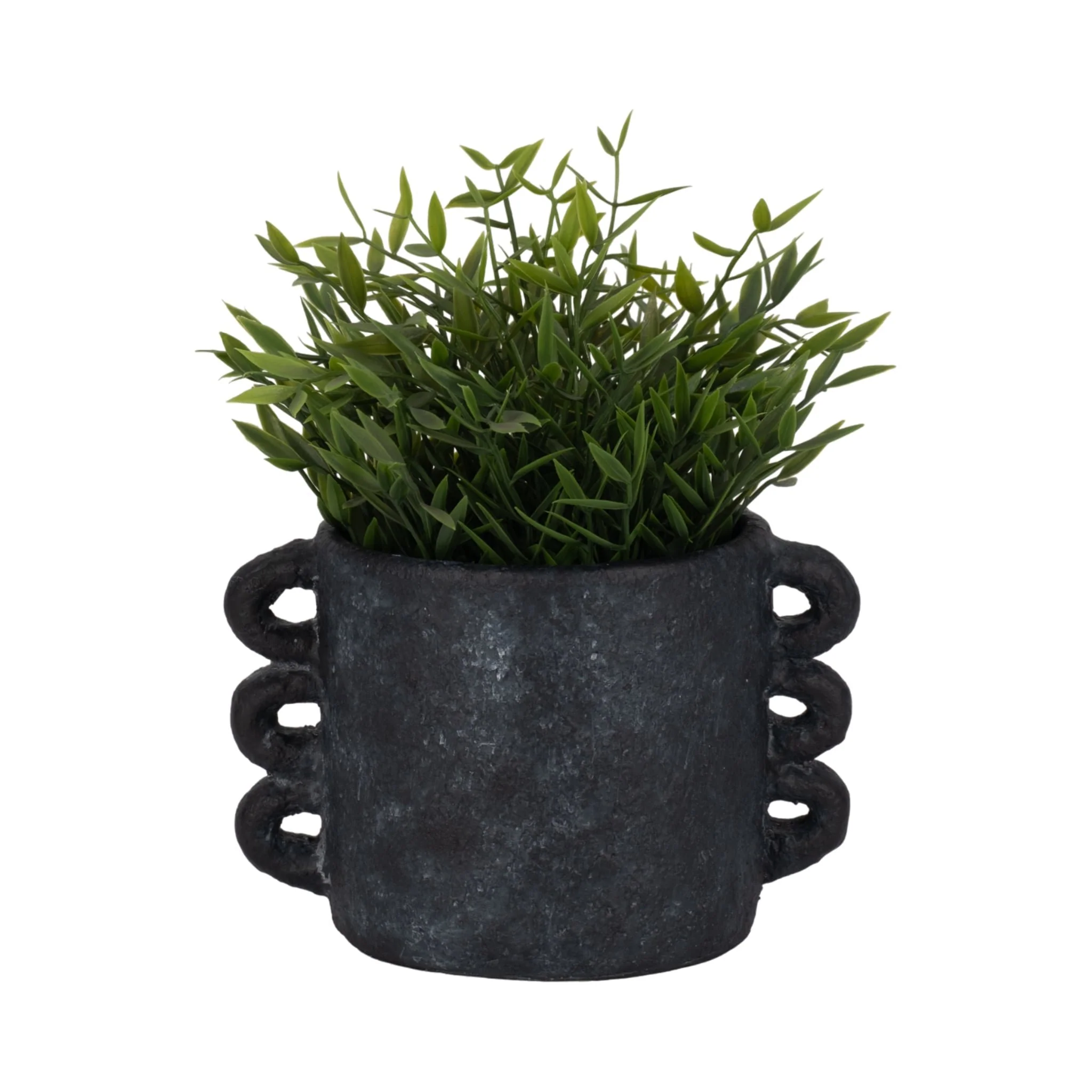 8" Arch Handle Planter, Black - Image 2