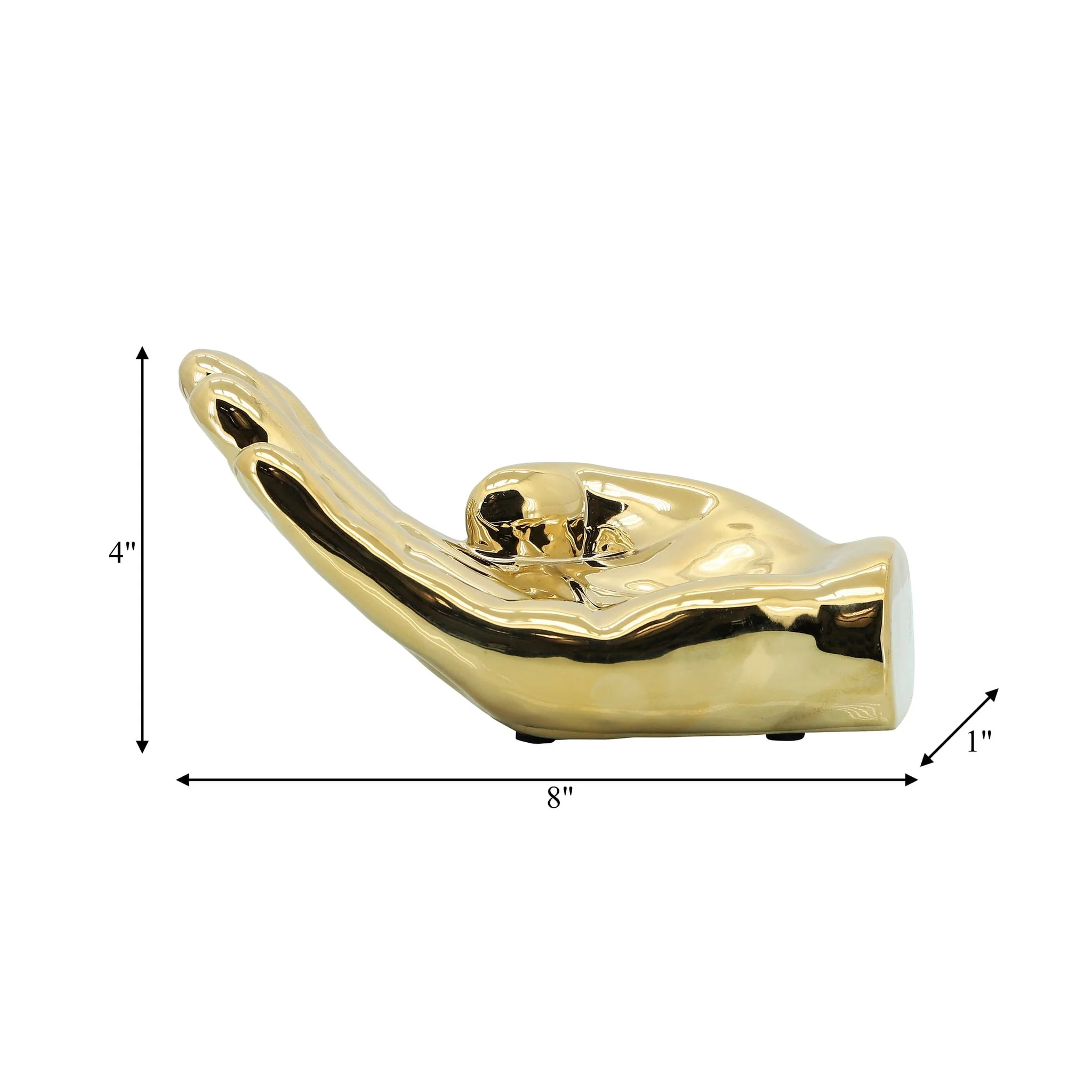 8" Asking Hand, Gold - Image 6