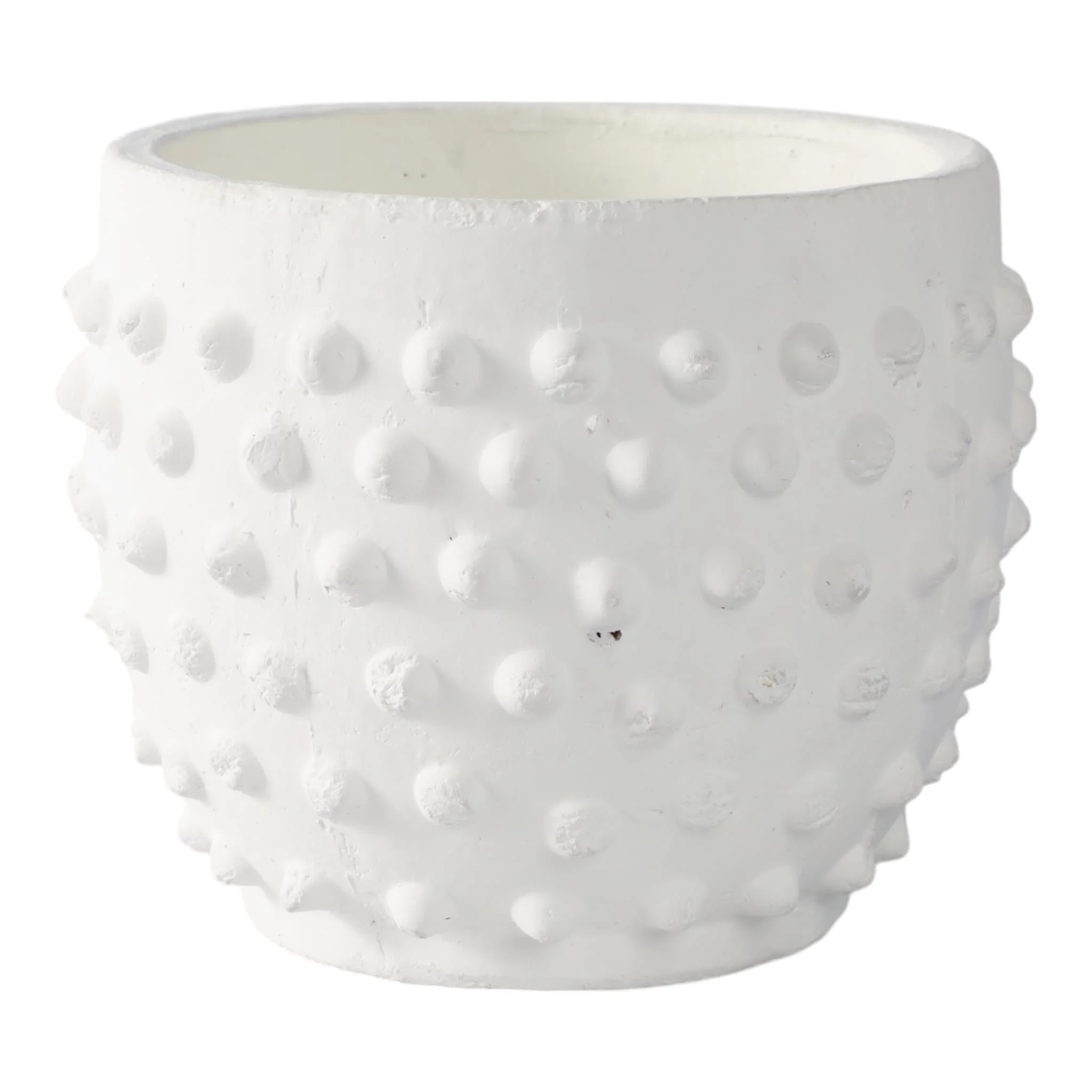 8" Bubble Rough Finish Planter,white - Image 2