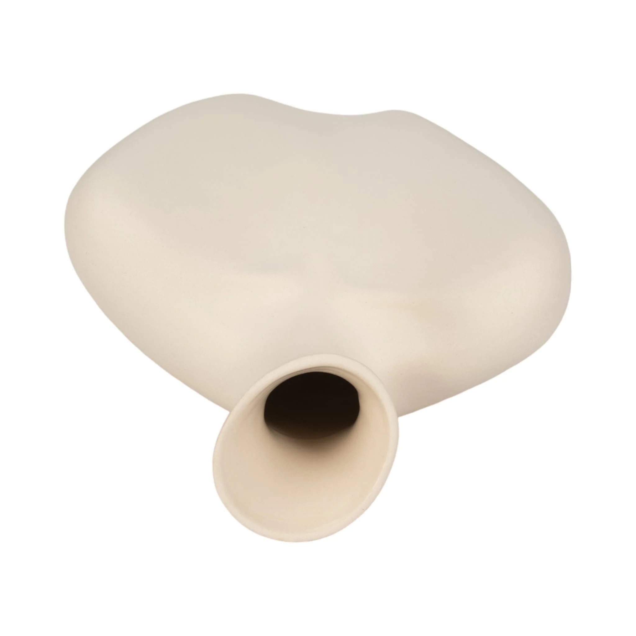 8" Bust Vase Sand Finish, Ivory - Image 6