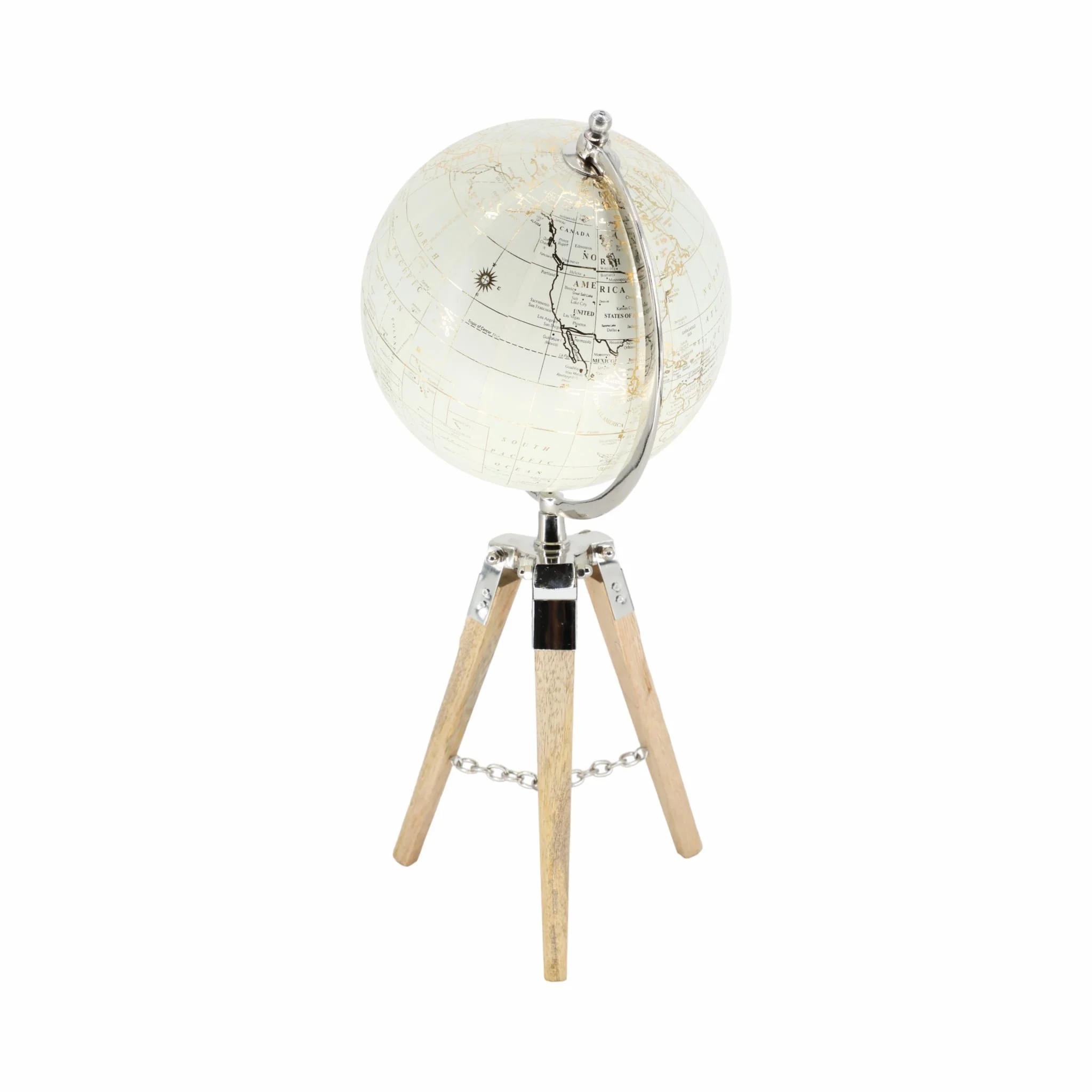 8" Globe On Tripod - Image 3