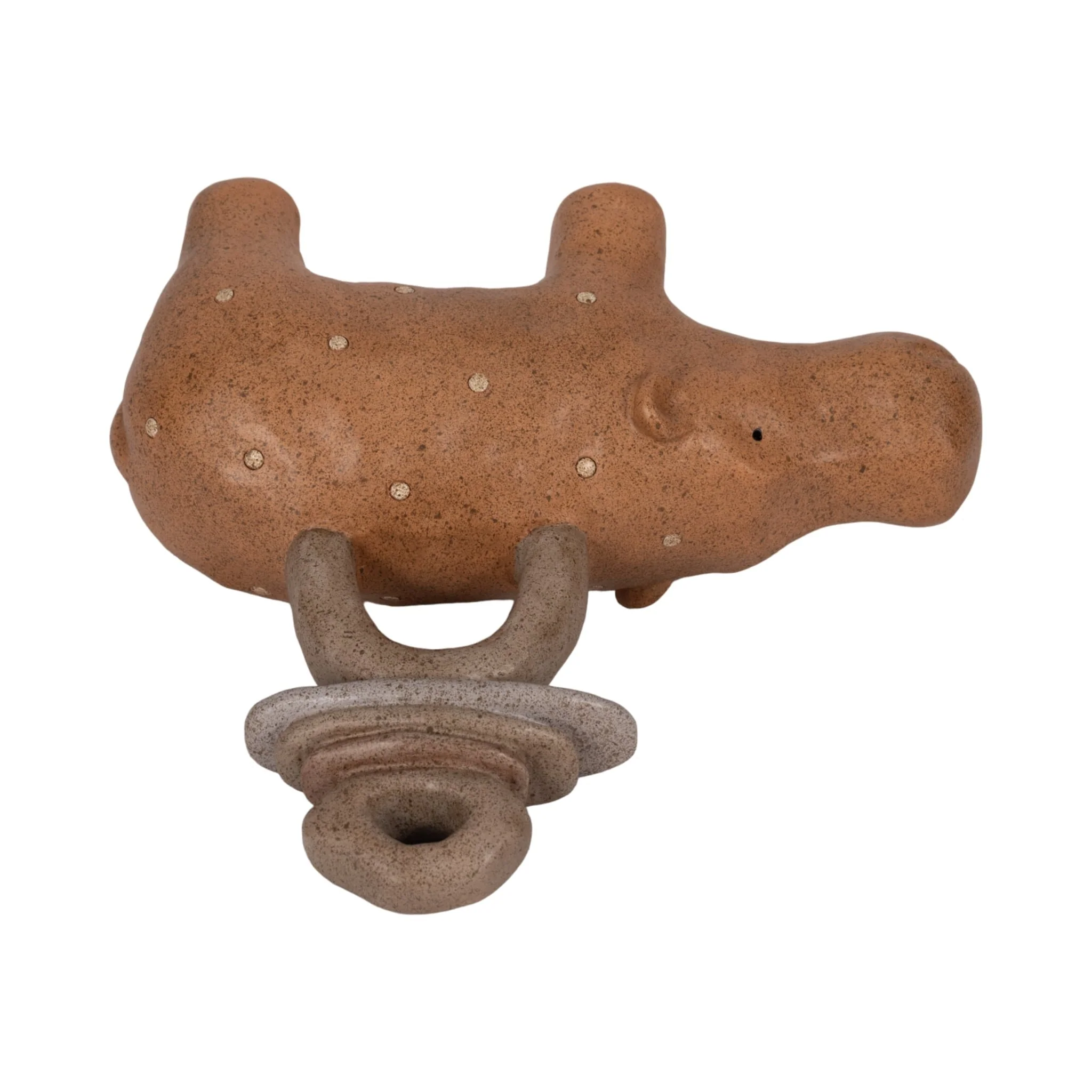 8" Hippo With Stacked Stones, Multi - Image 6