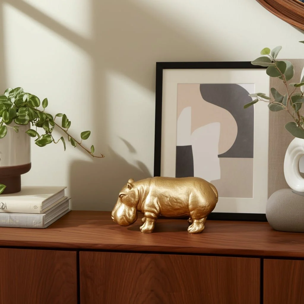 8" Hungry Hippo, Gold - Image 10