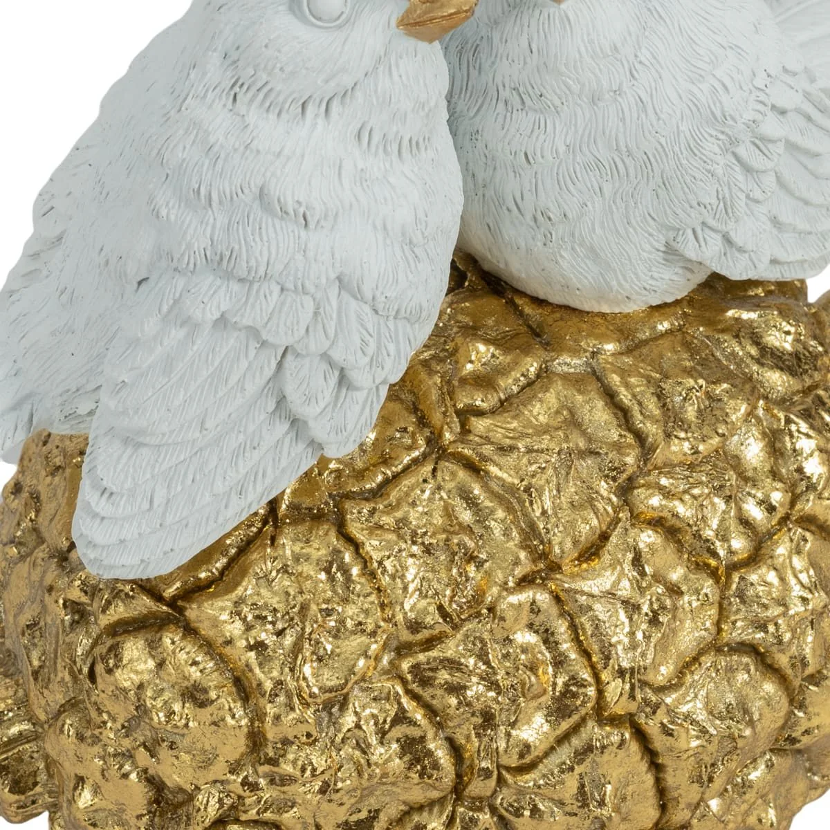 8" Kissing Birds On Pineapple, White/gold - Image 5